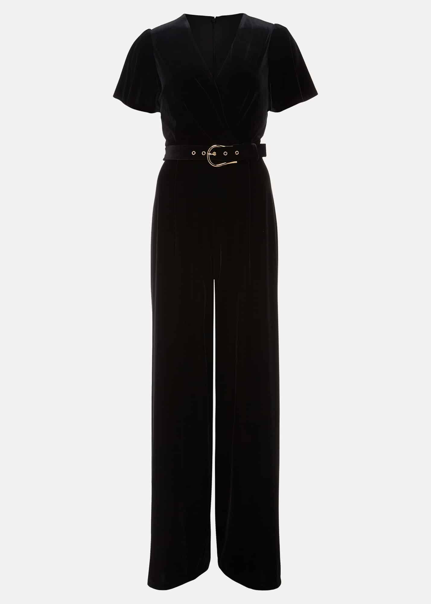Holly Black Velvet Jumpsuit