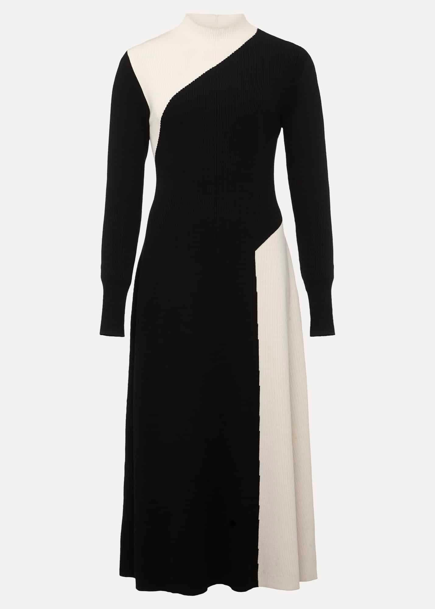 Julie Knitted Colourblock Midaxi Dress