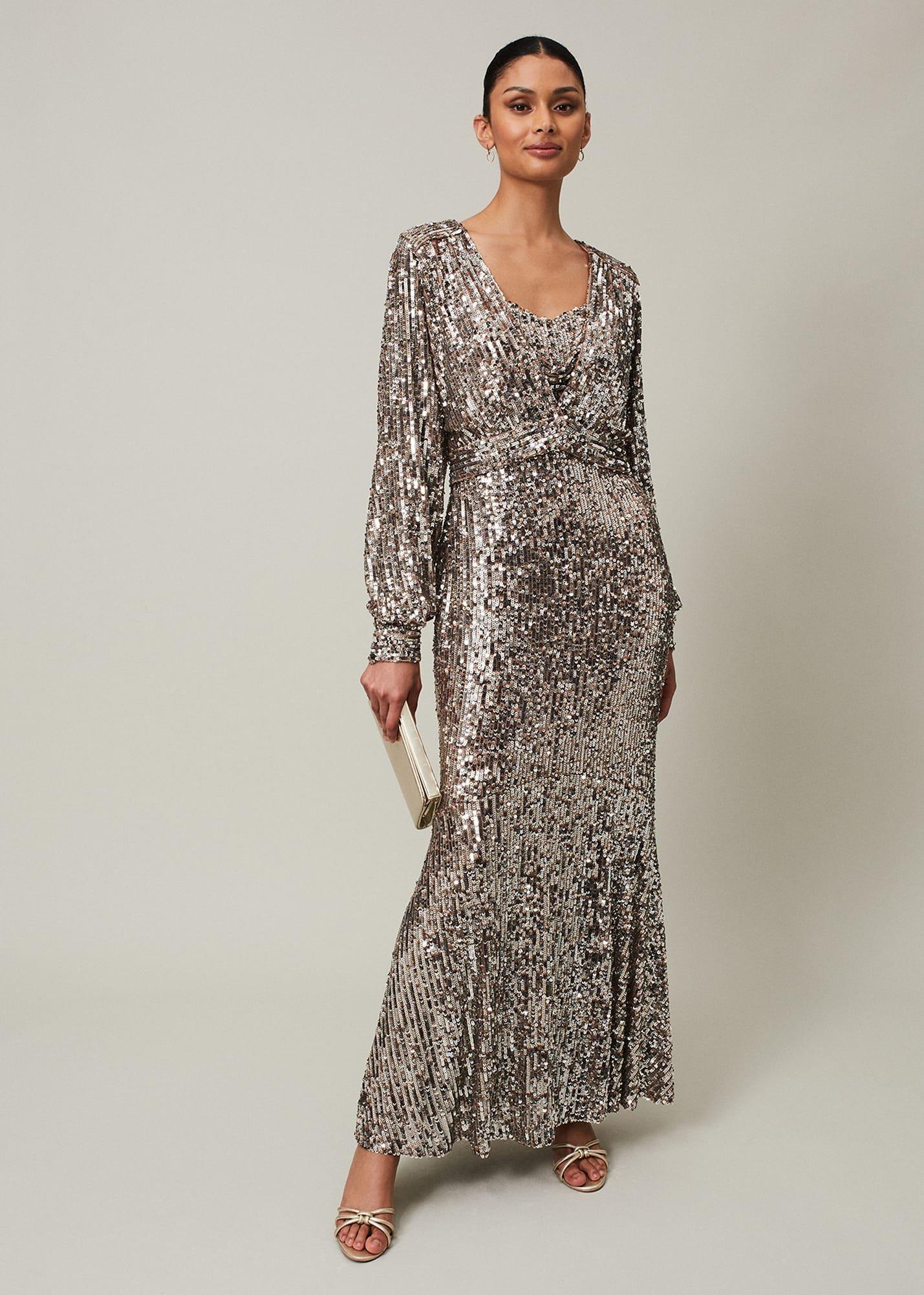 Thalia Sequin Maxi Dress