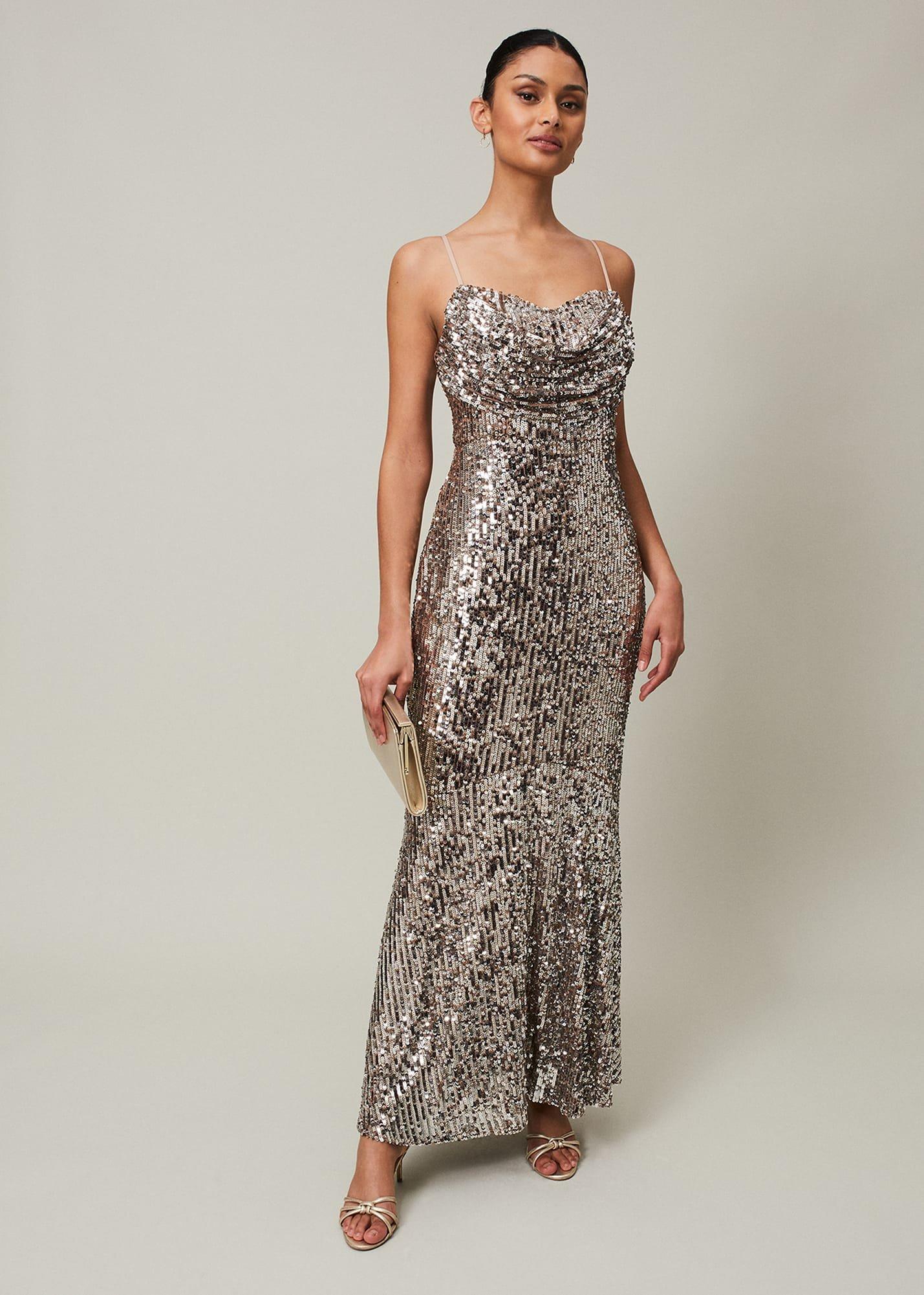 Thalia Sequin Maxi Dress