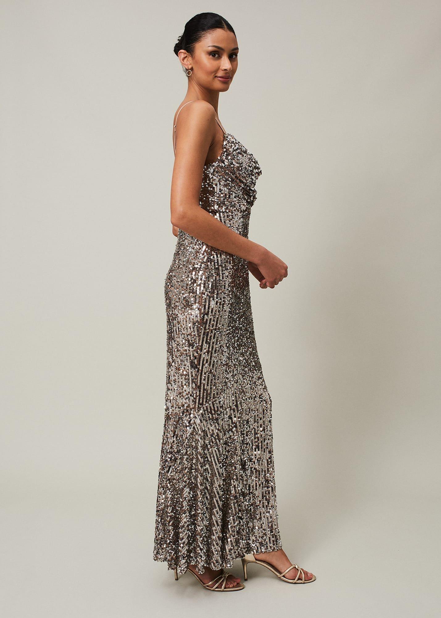 Thalia Sequin Maxi Dress