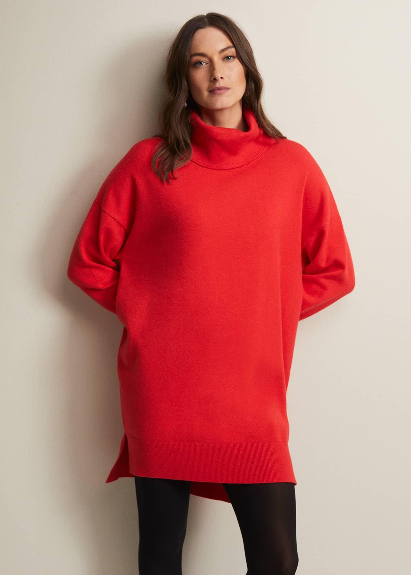 Cecilia Cowl Neck Jumper Dress