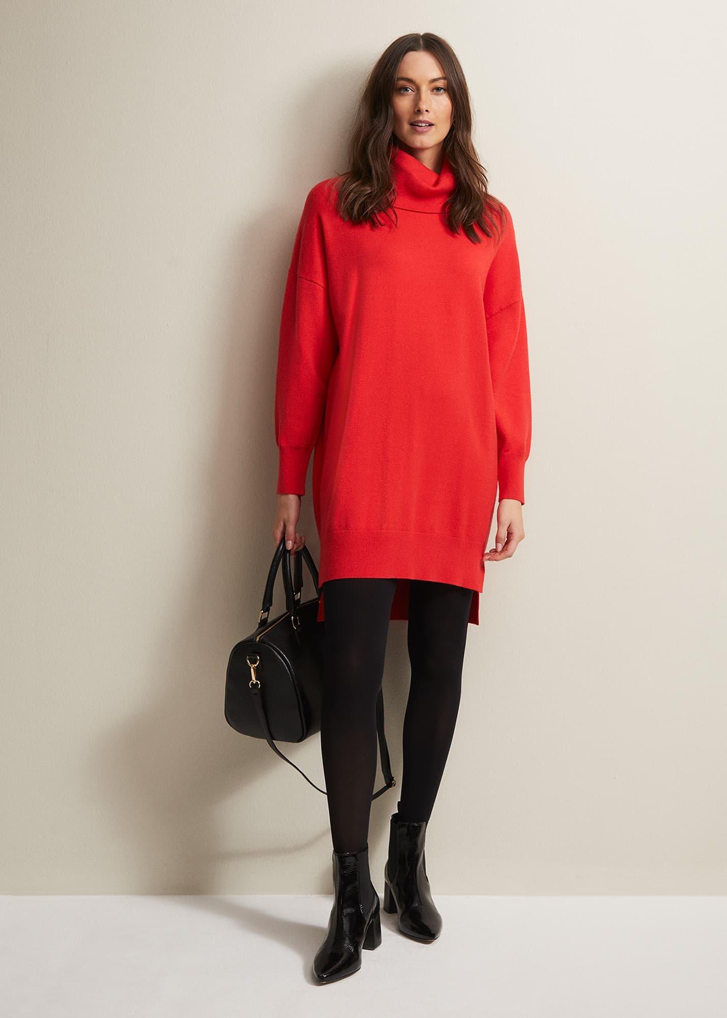 Cecilia Cowl Neck Jumper Dress