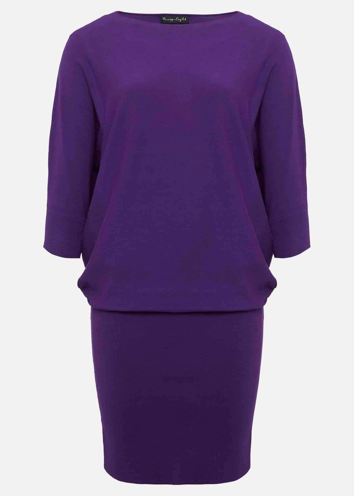 Becca Purple Batwing Mini Dress