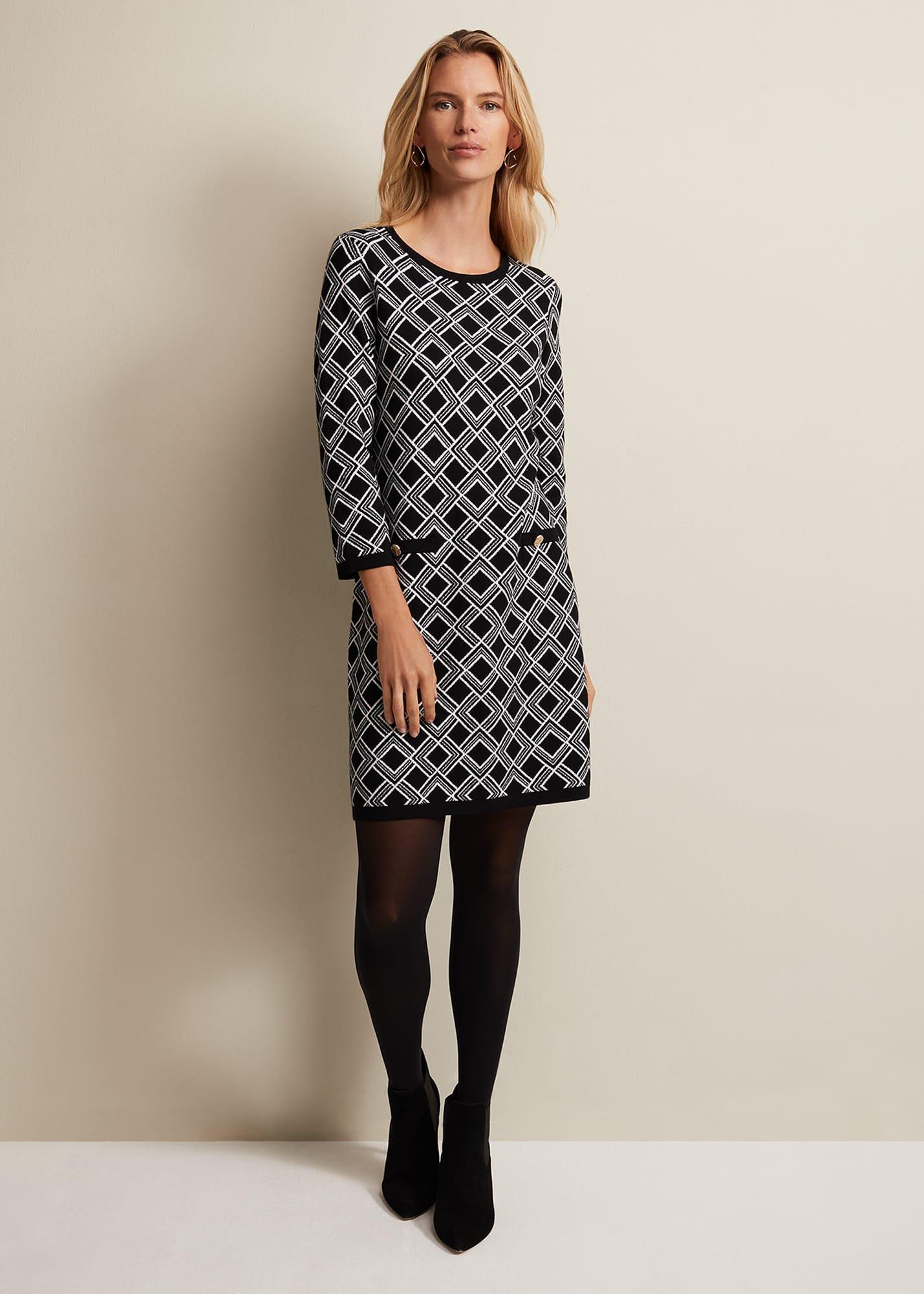 Zayla Geo Tunic Mini Dress