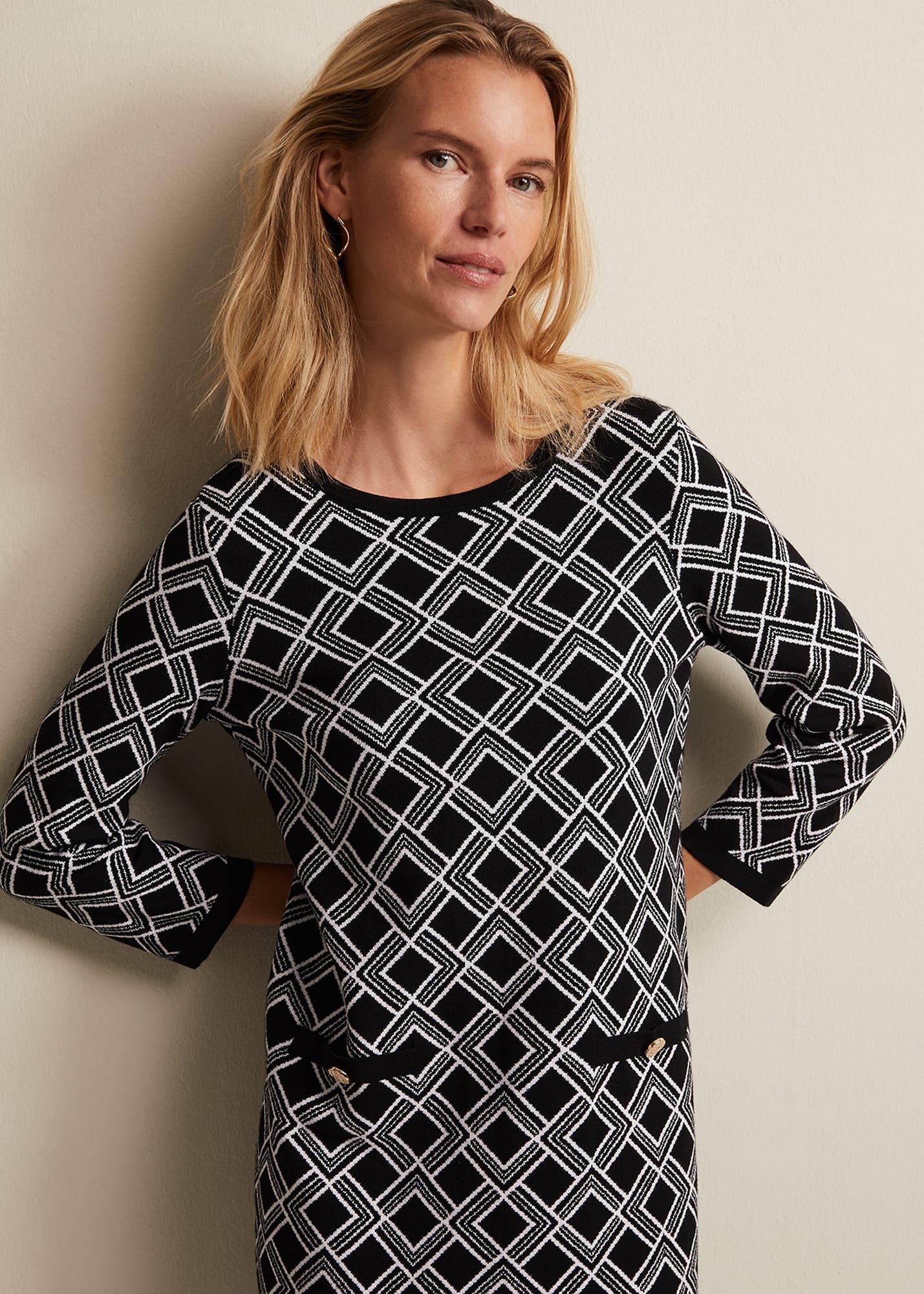 Zayla Geo Tunic Mini Dress