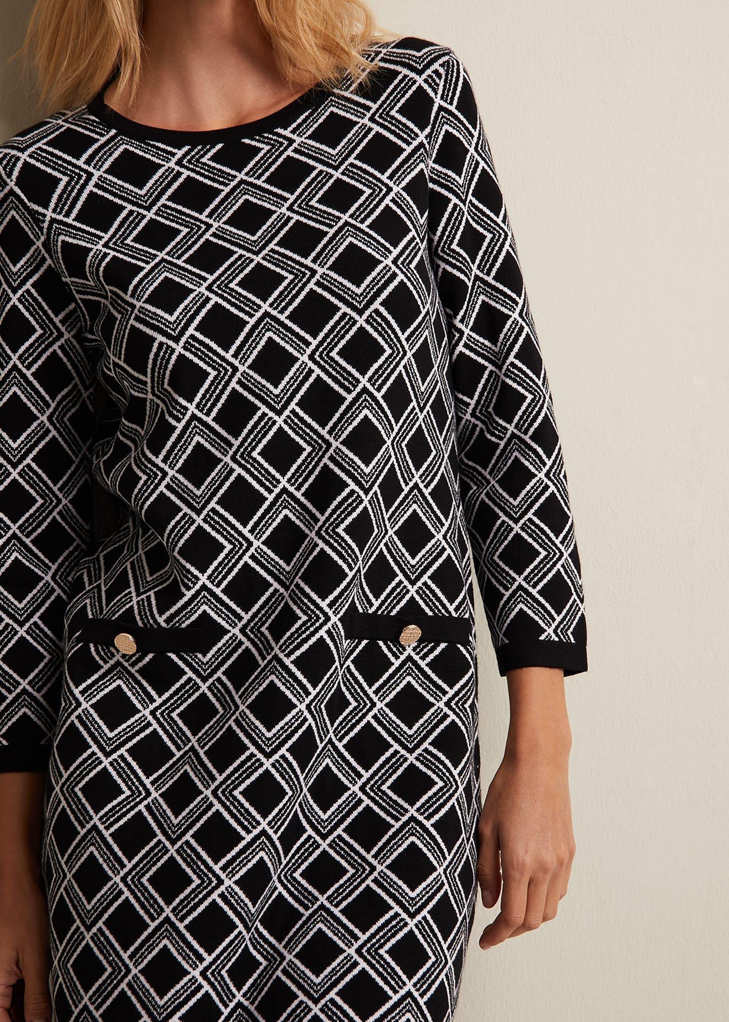Zayla Geo Tunic Mini Dress