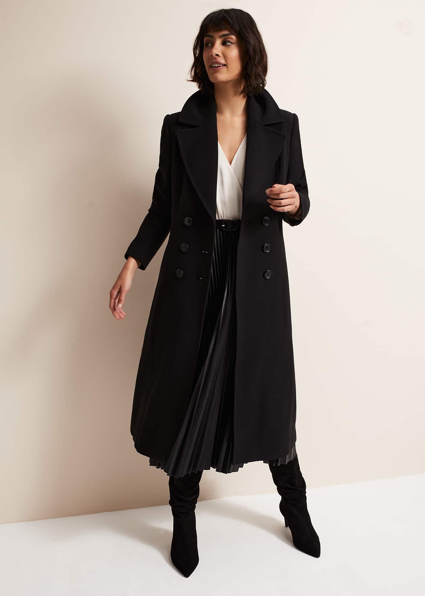 Charlotta Faux Leather Midi Dress