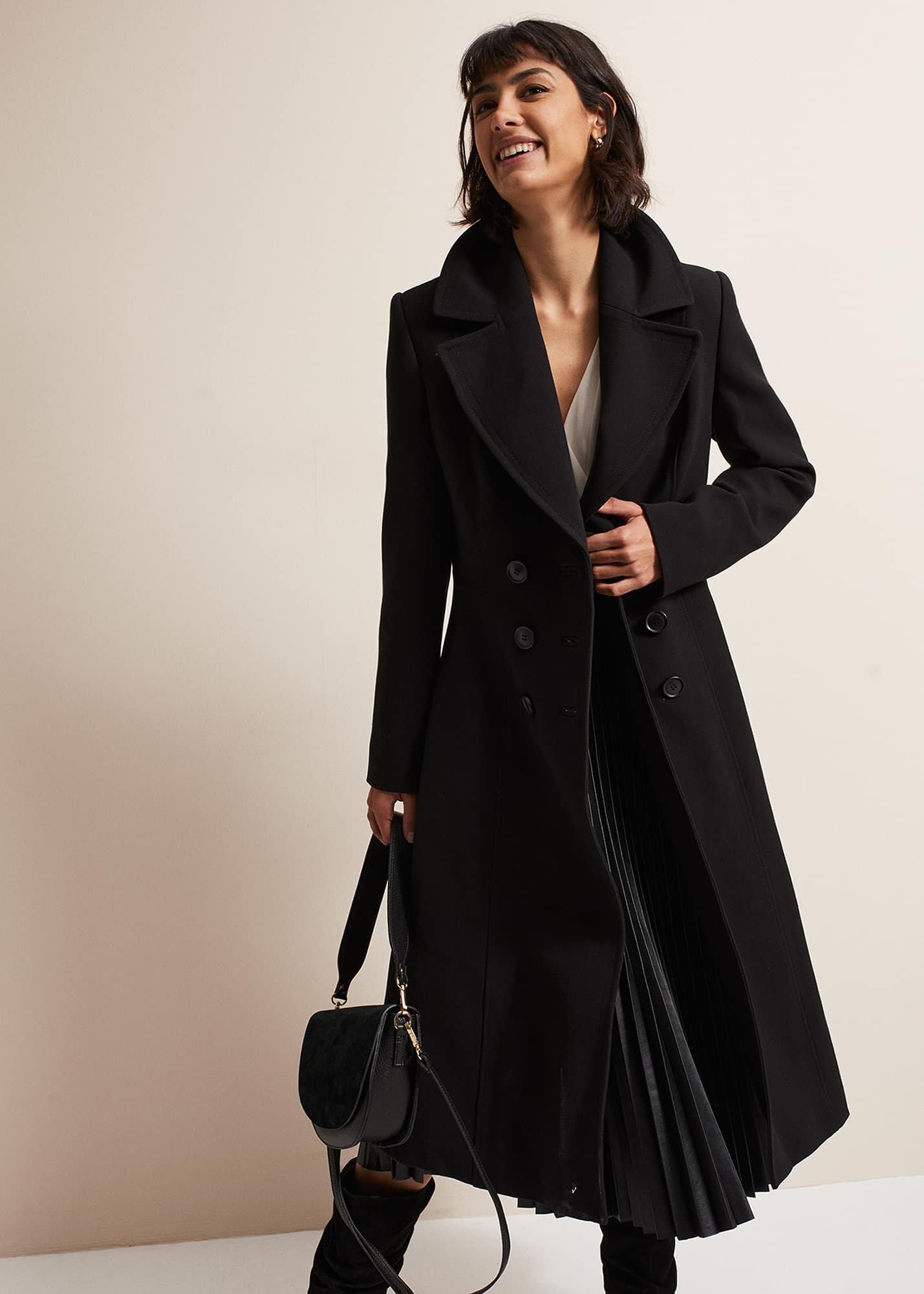 Charlotta Faux Leather Midi Dress