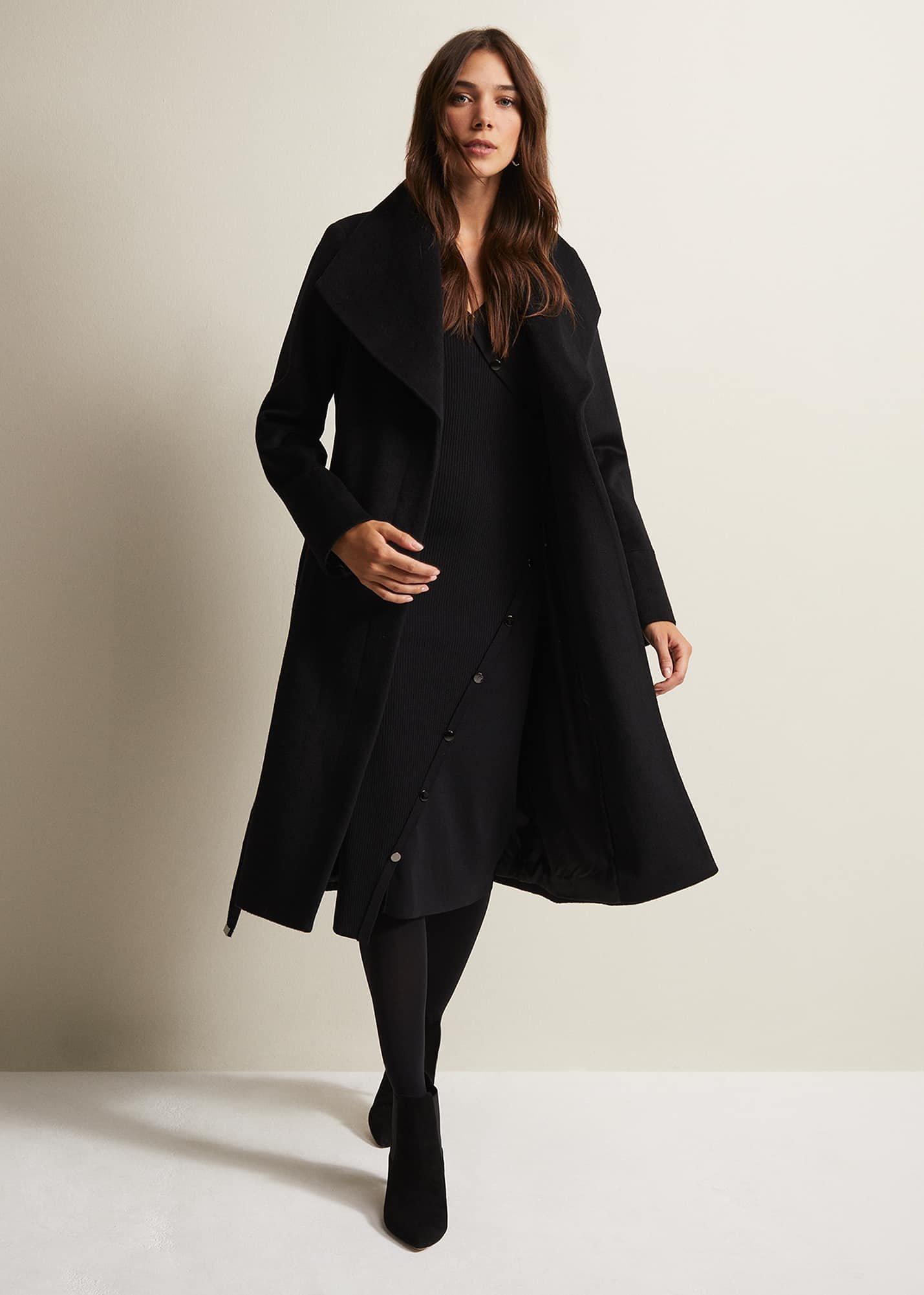 Kellia Black Knitted Midi Dress