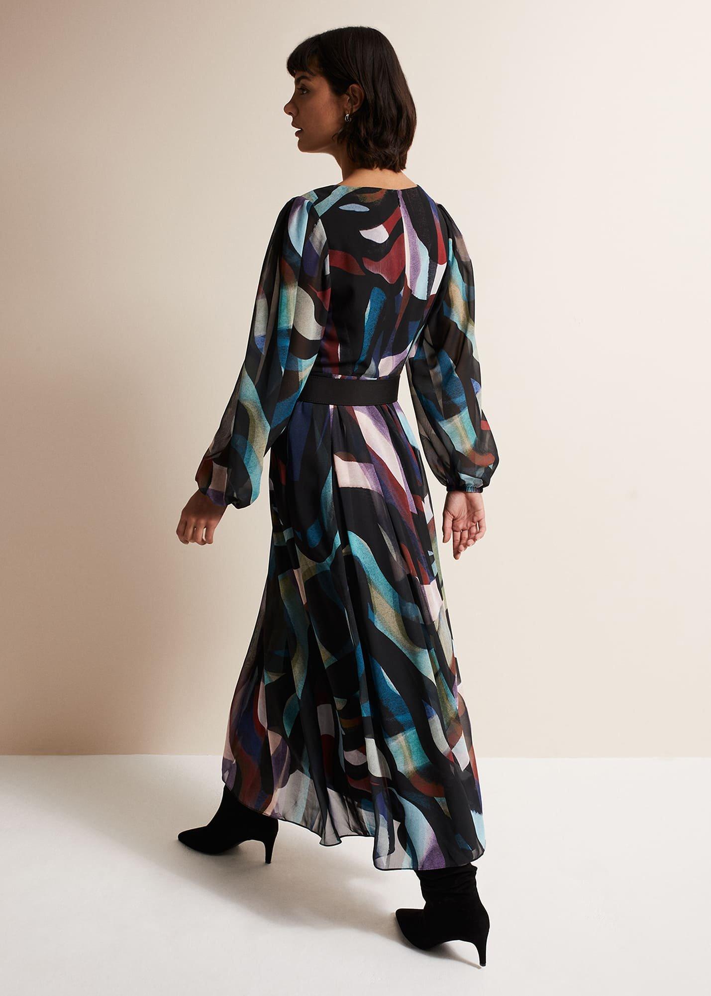 Sky Printed Maxi Dress