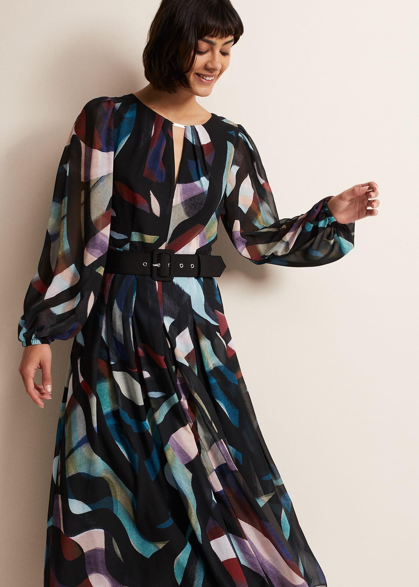 Sky Printed Maxi Dress