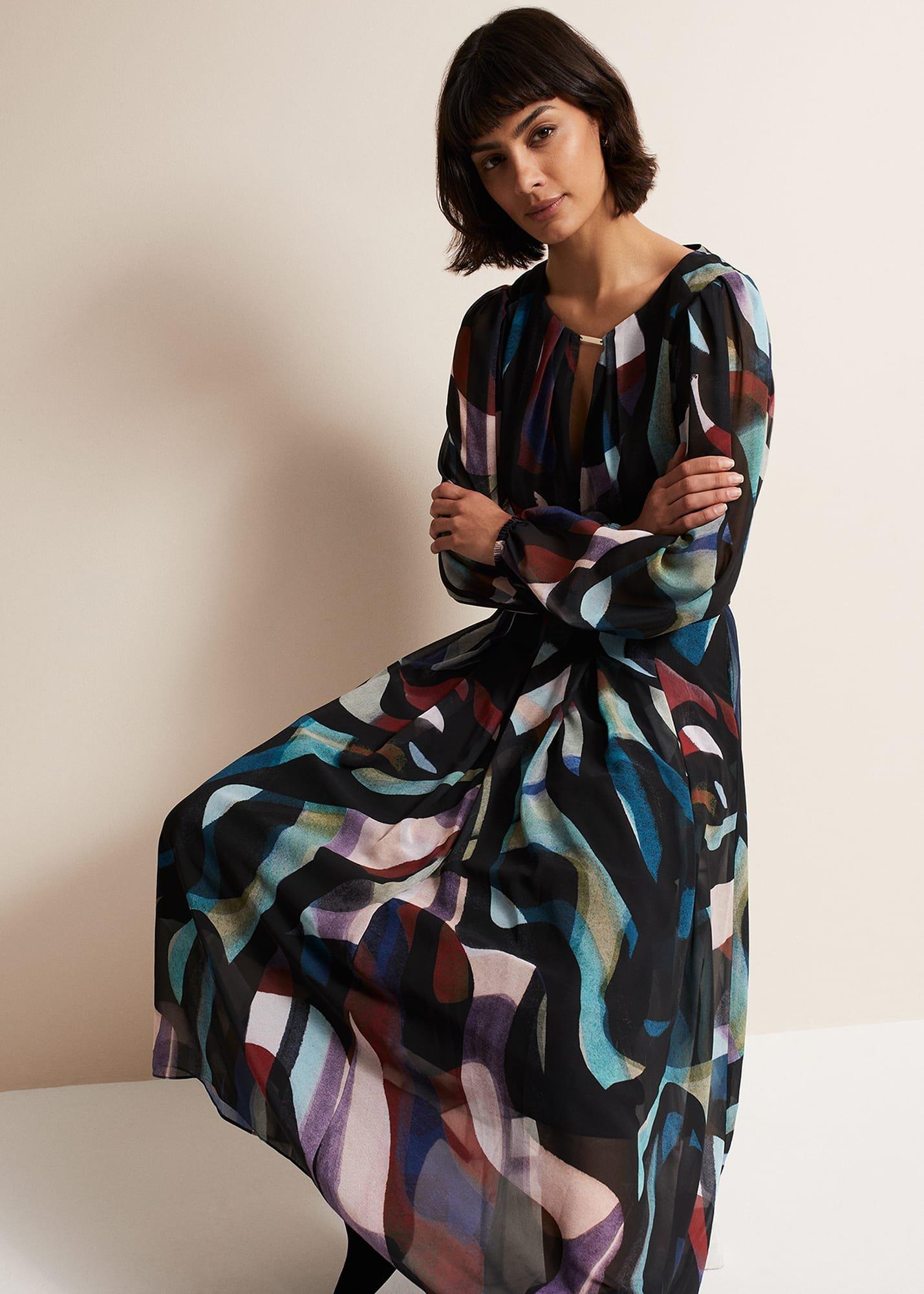 Sky Printed Maxi Dress