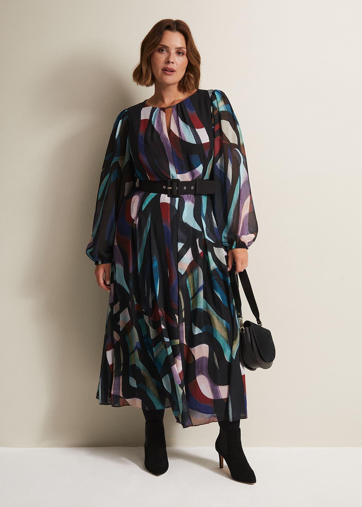 Sky Printed Maxi Dress