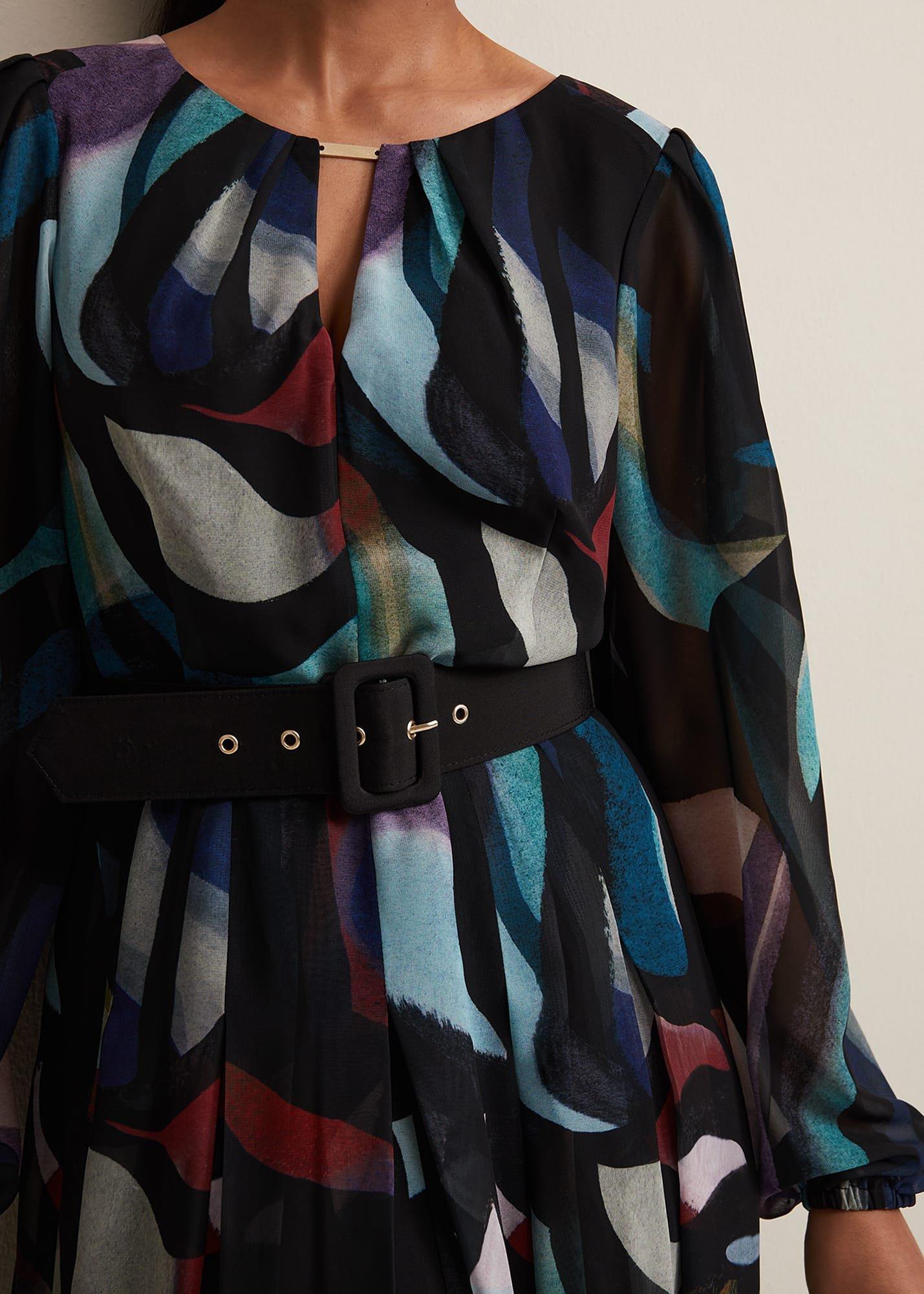 Petite Sky Printed Maxi Dress