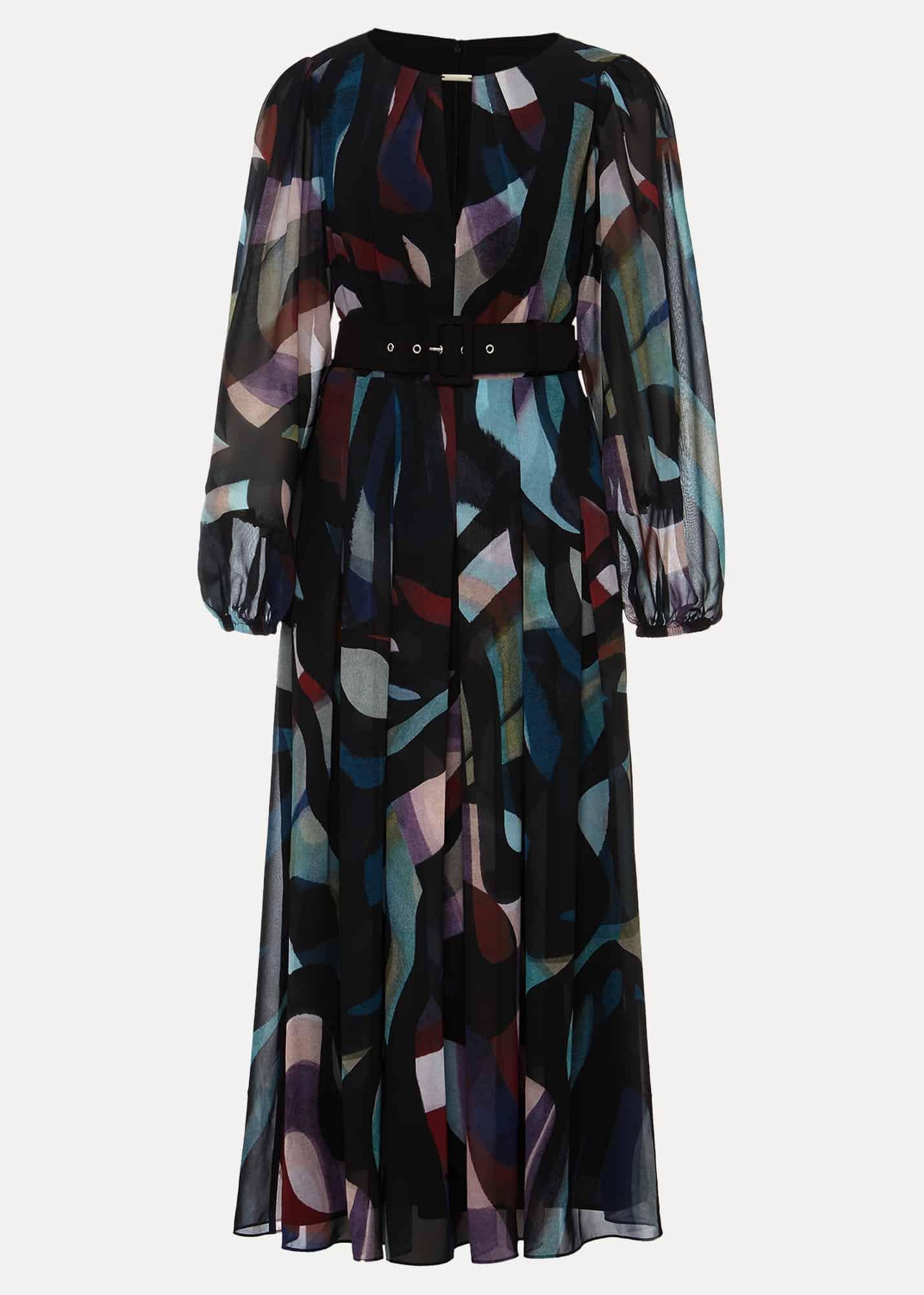 Petite Sky Printed Maxi Dress