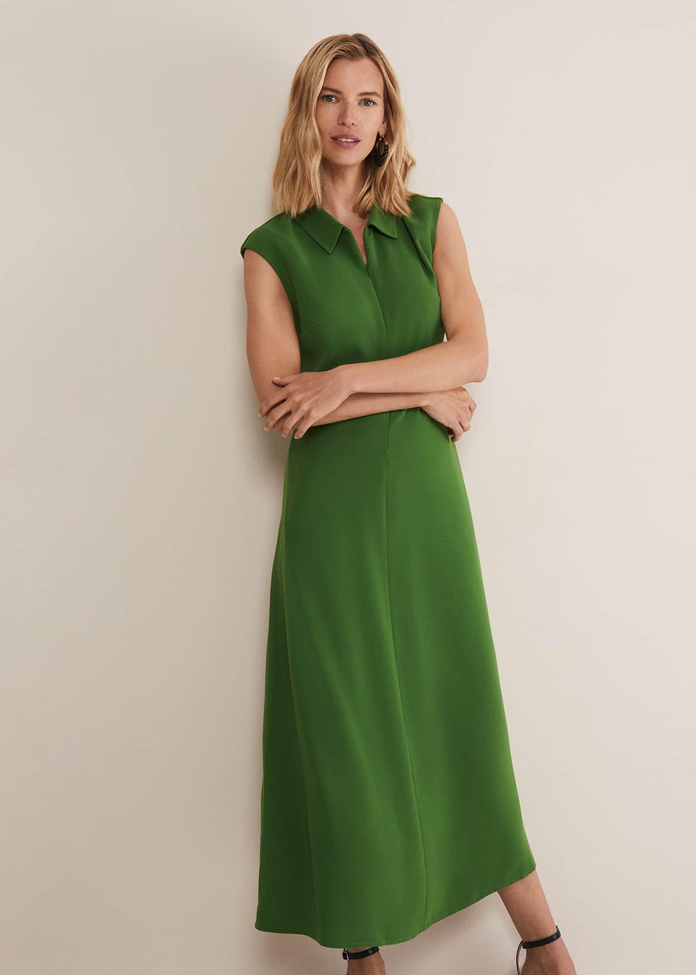 Janine Green Maxi Dress