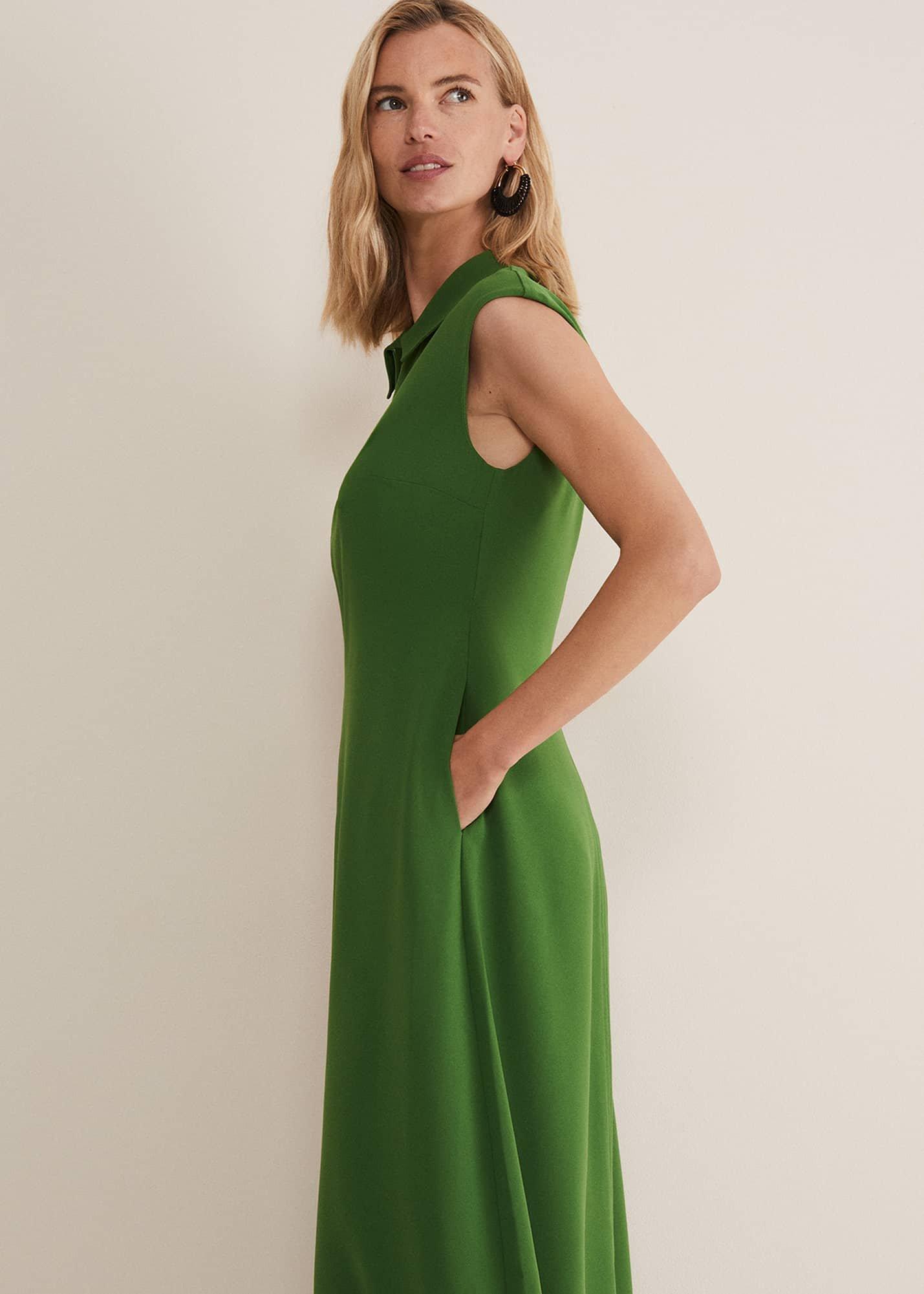Janine Green Maxi Dress