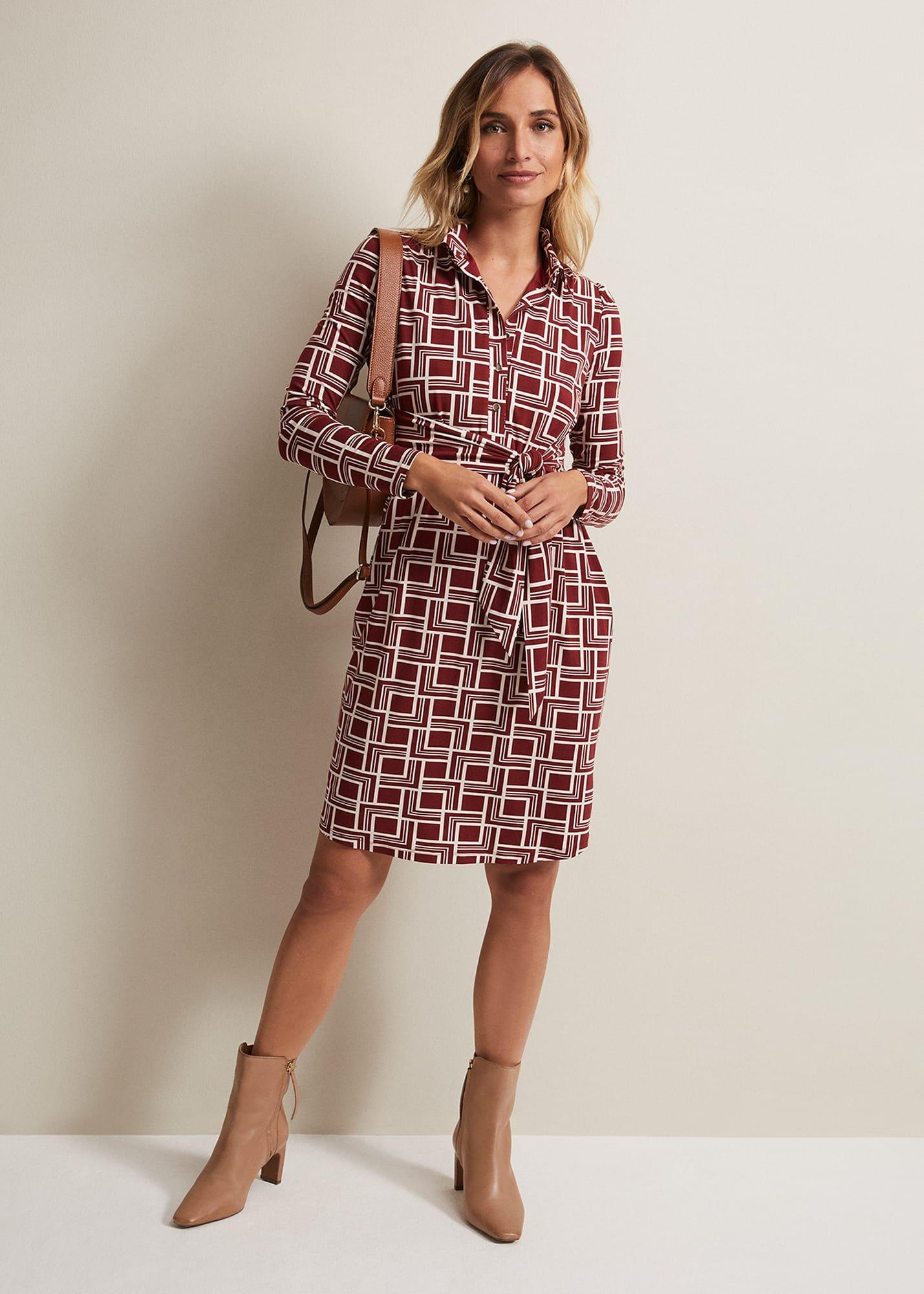 Montana Geo Shirt Shift Dress