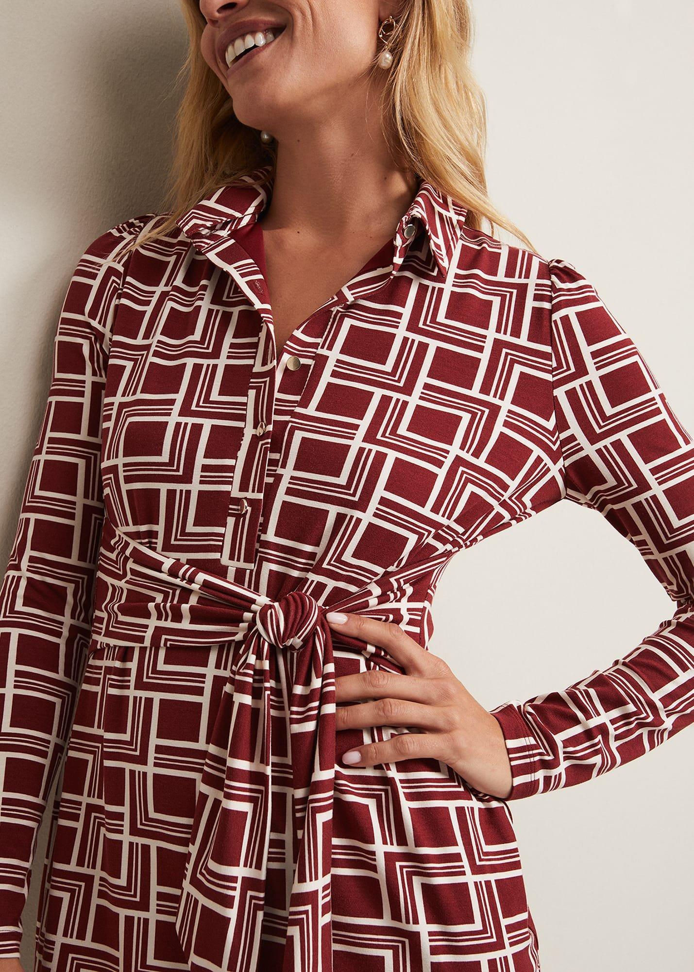 Montana Geo Shirt Shift Dress