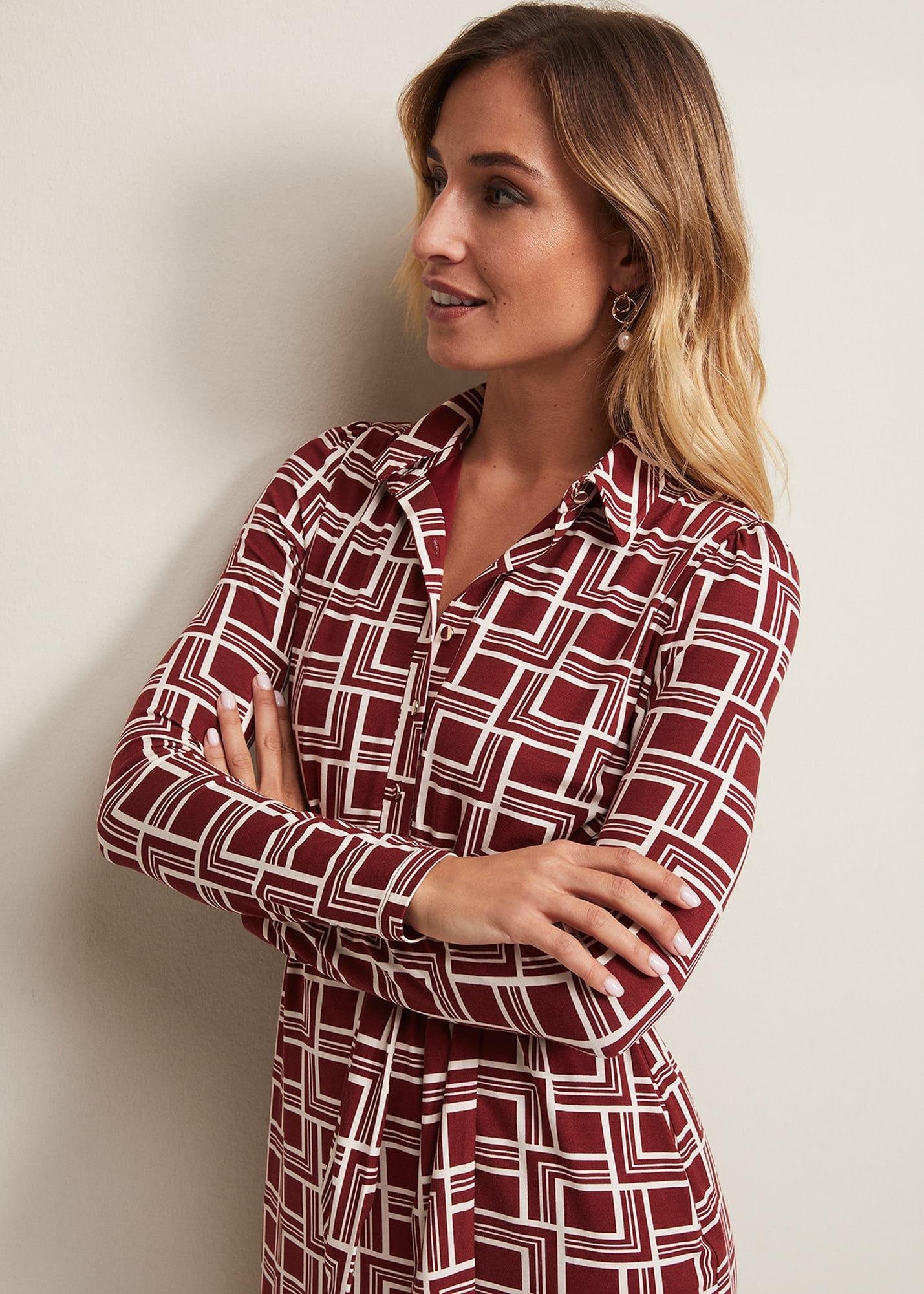 Montana Geo Shirt Shift Dress