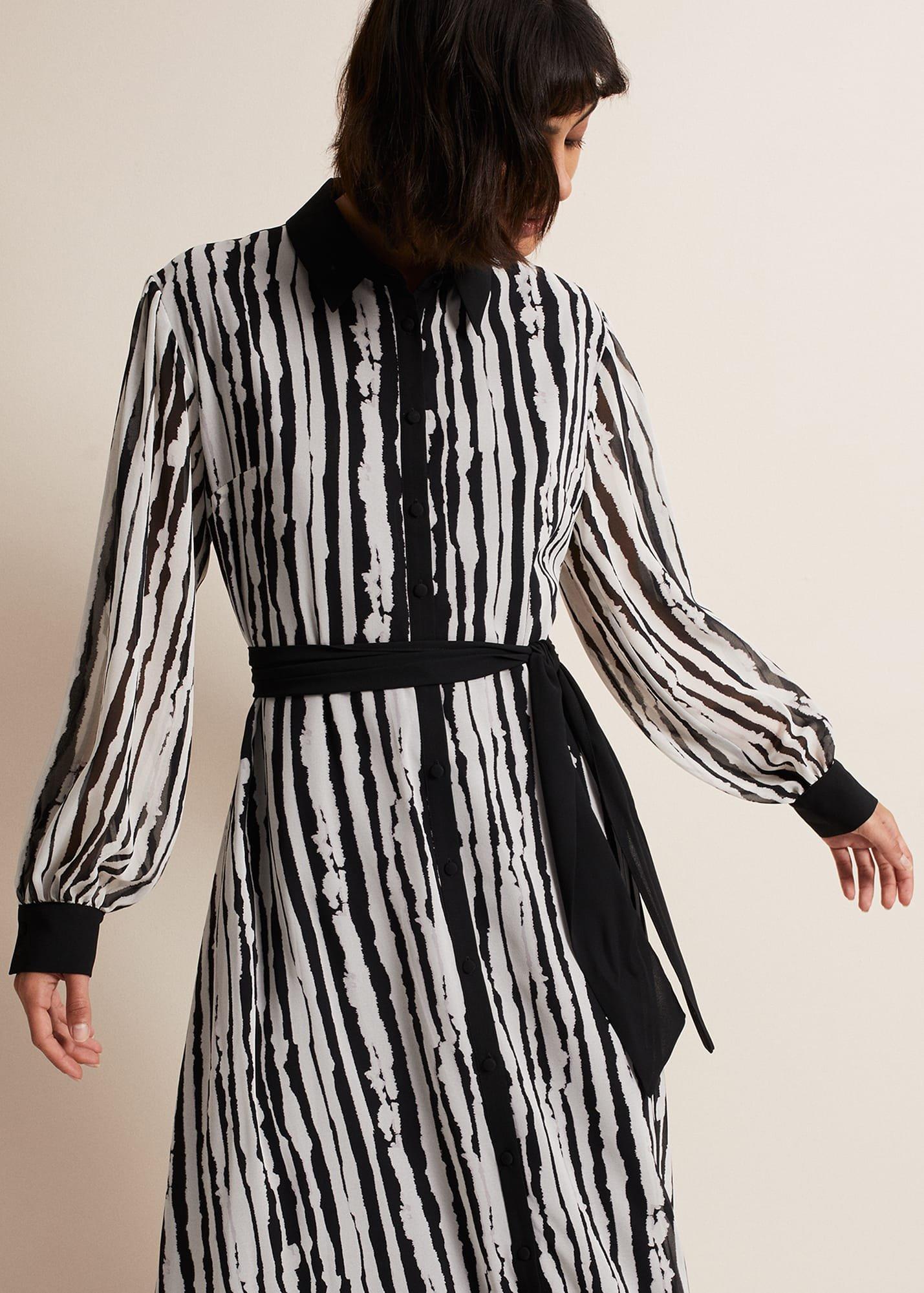 Serena Striped Midi Dress