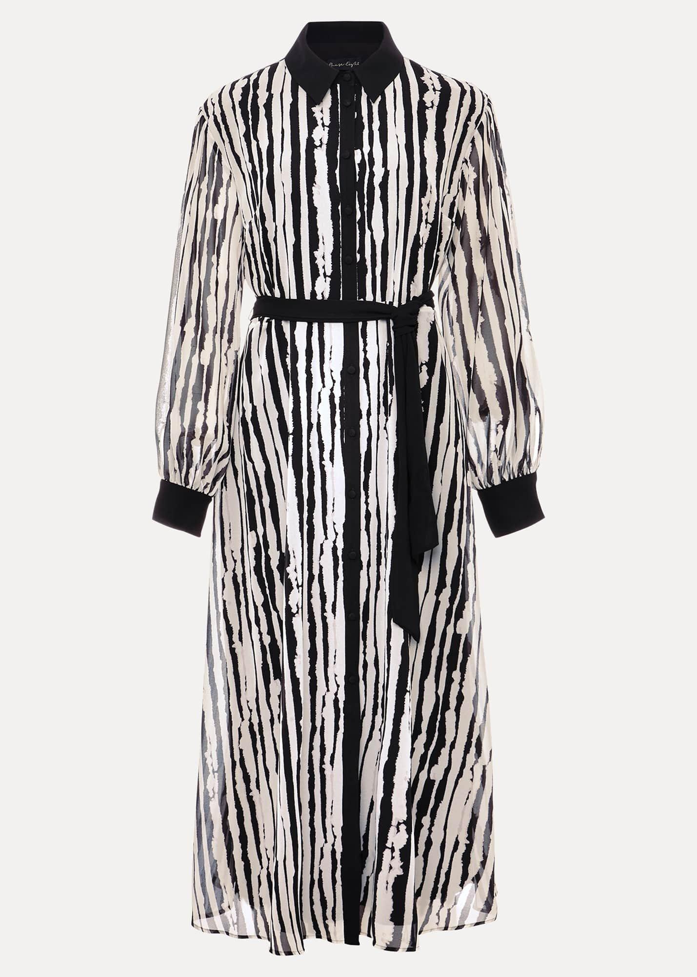Serena Striped Midi Dress