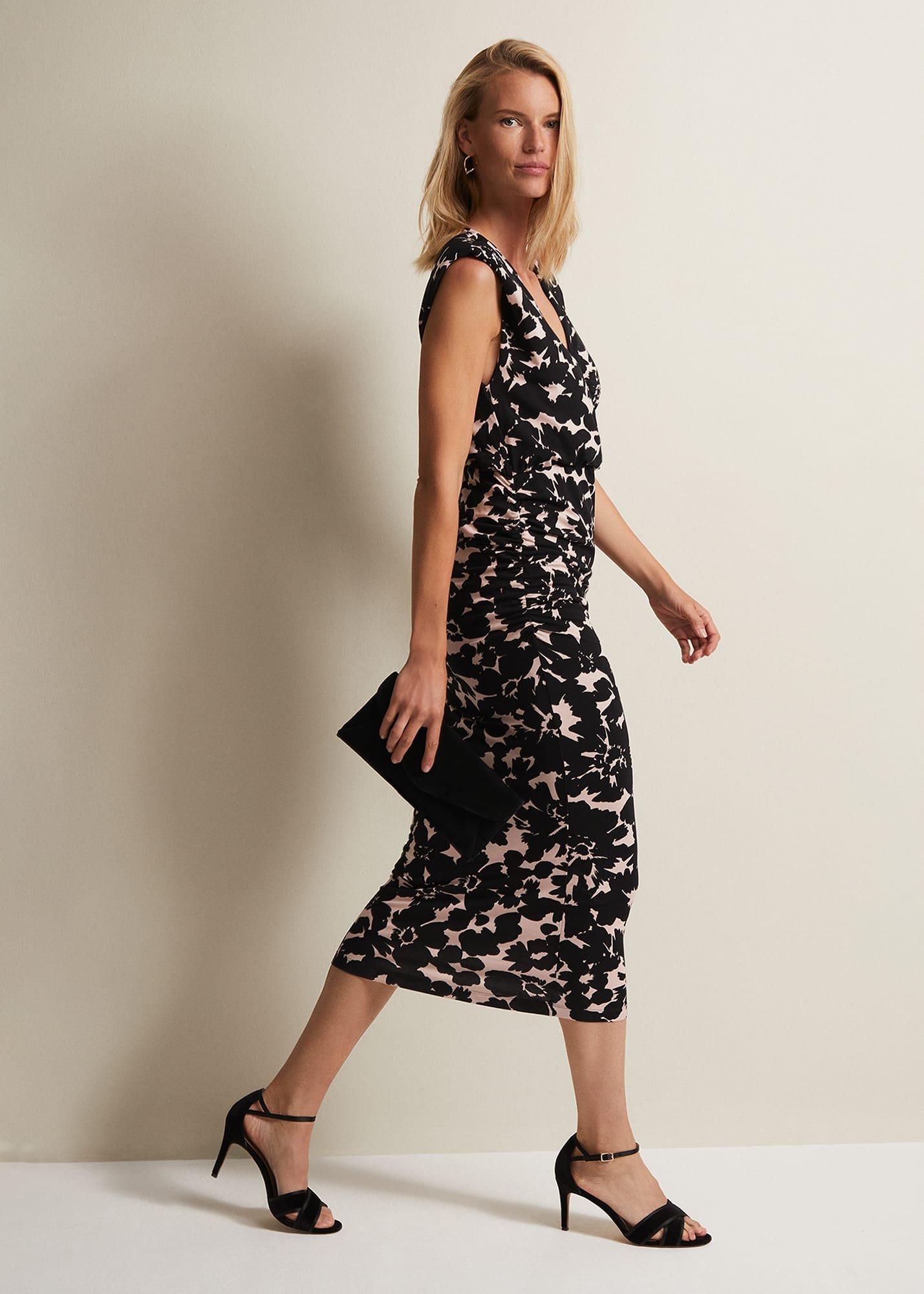 Taylor Floral Jersey Midi Dress