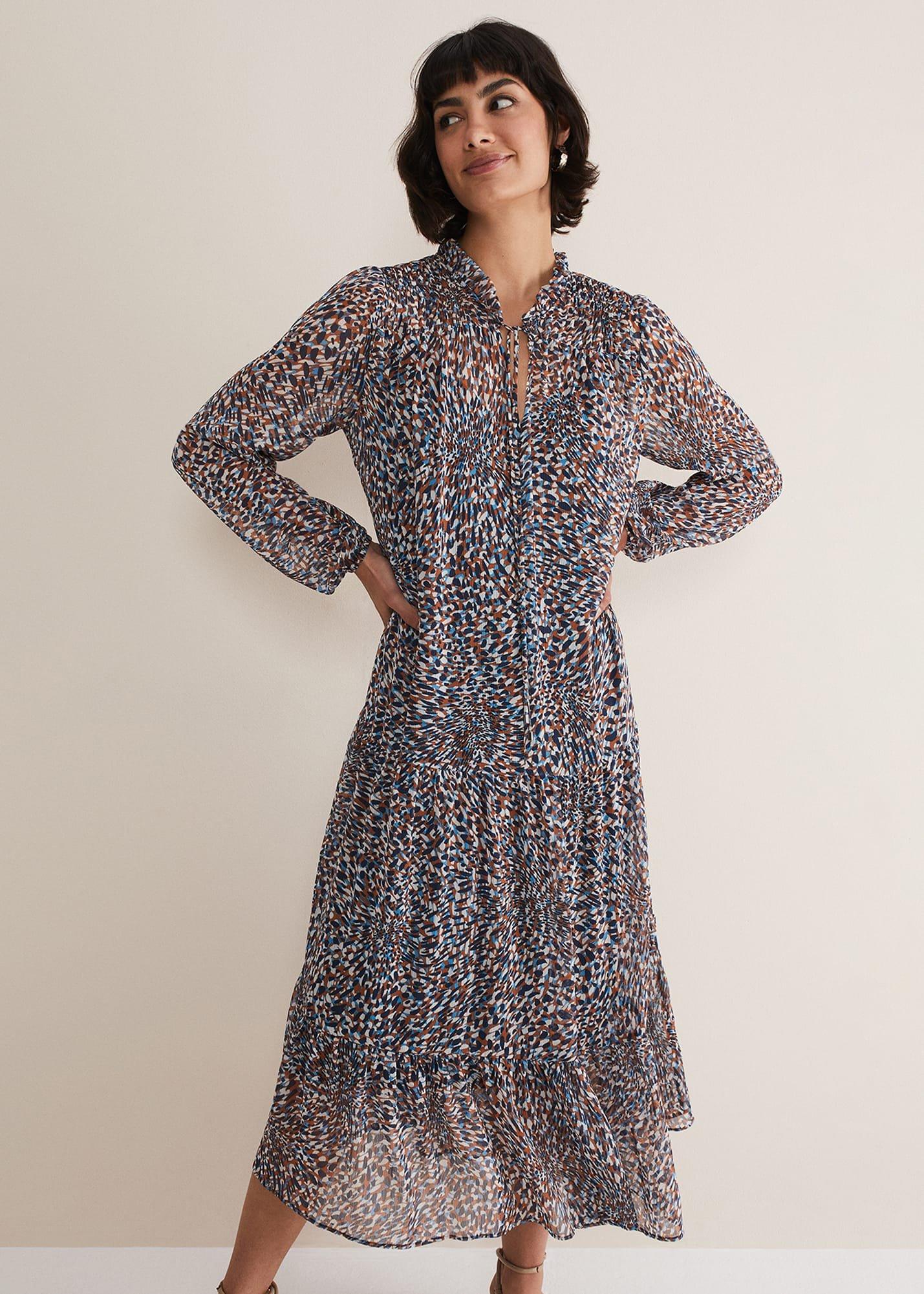 Penele Chiffon Midi Dress