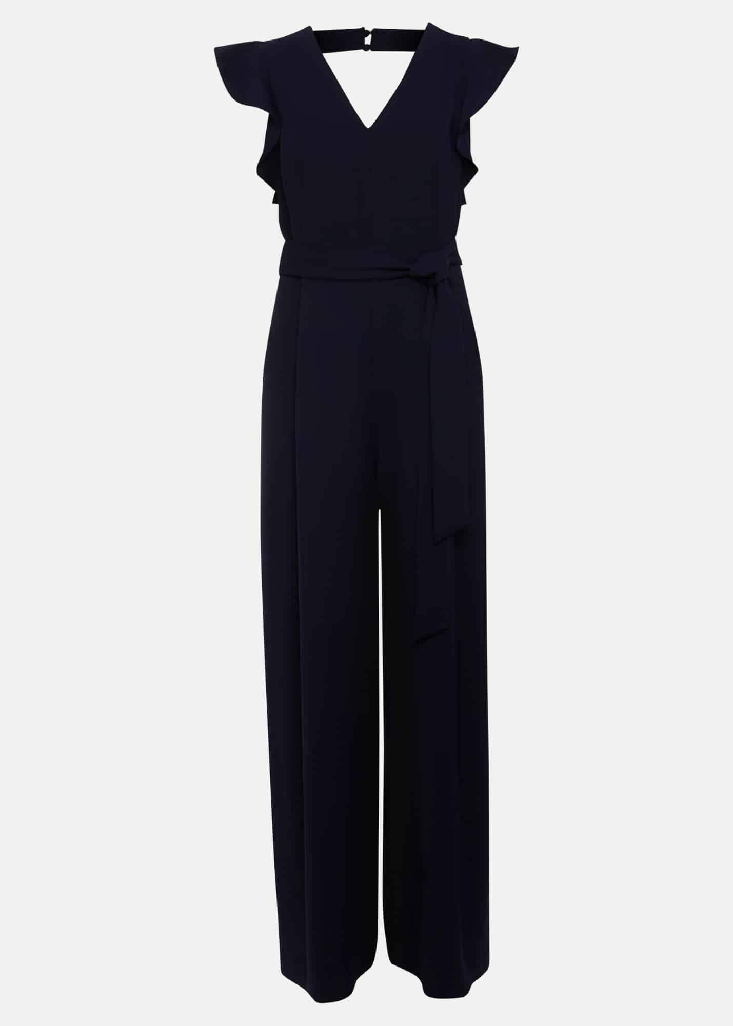 Kallie V Neck Frill Jumpsuit