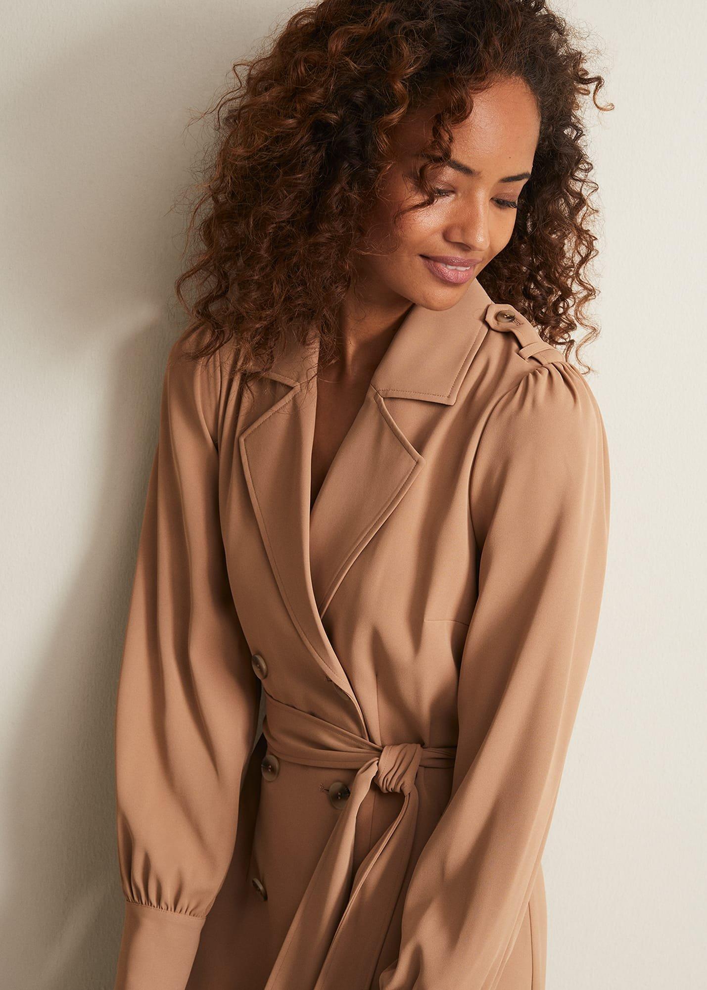 Morgan Trench Midi Dress