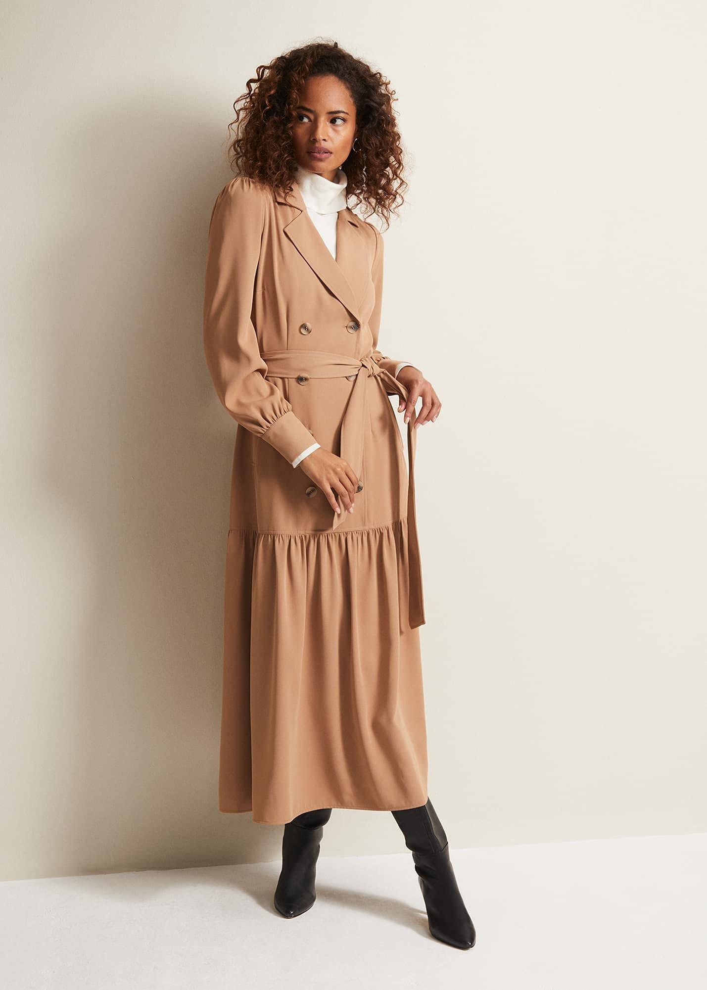 Morgan Trench Midi Dress
