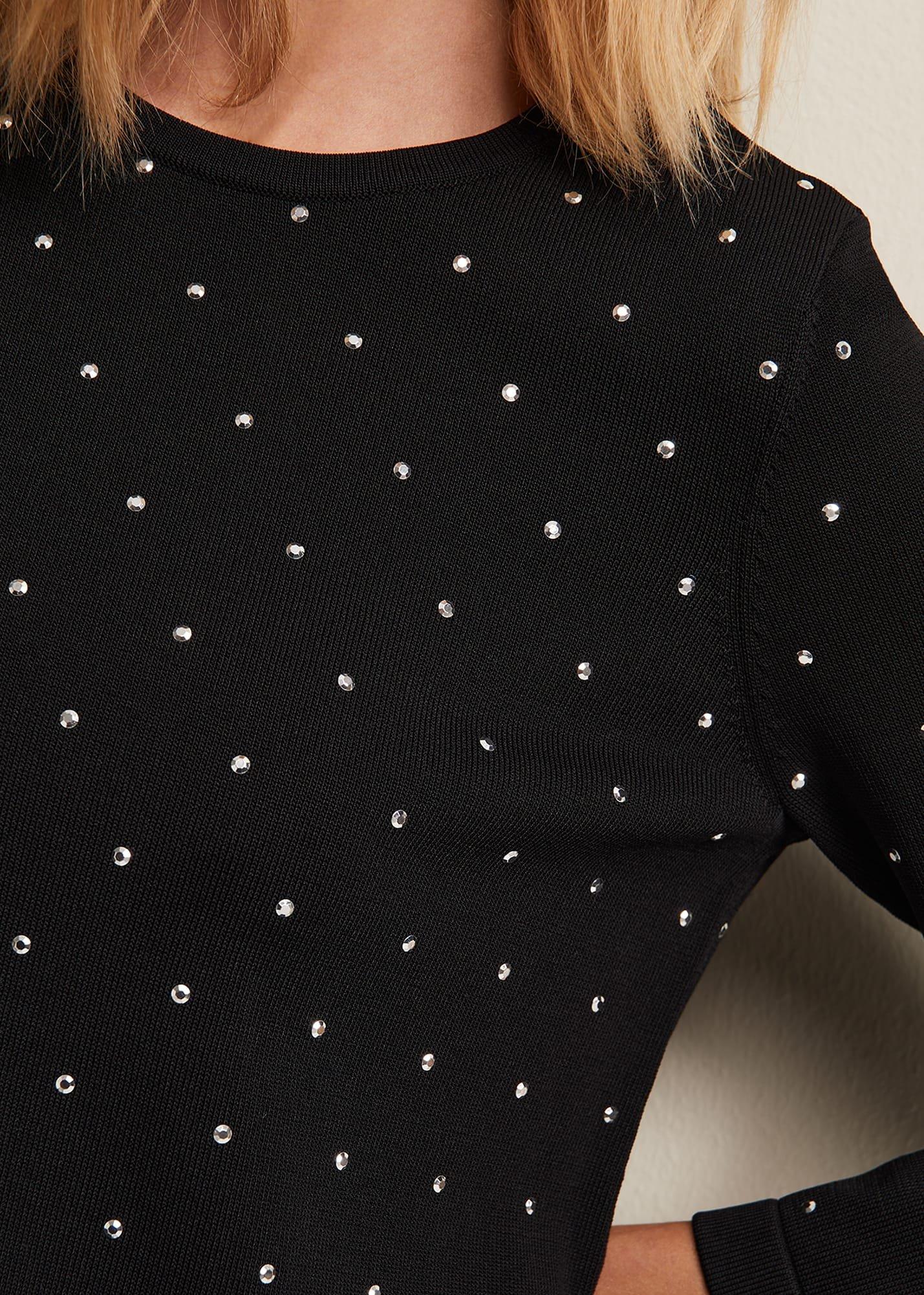 Catriona Stud Shift Knitted Mini Dress