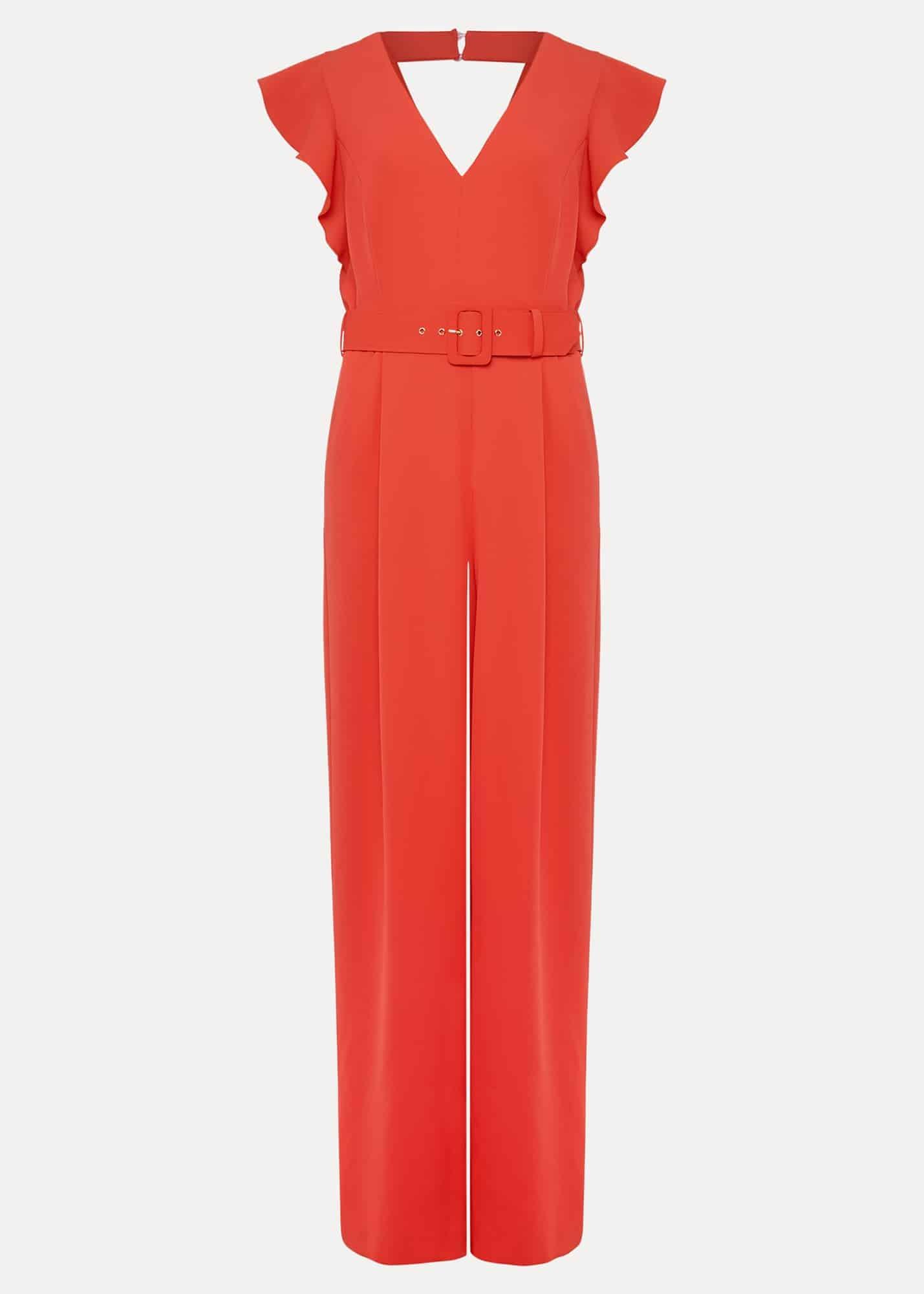 Kallie V Neck Frill Jumpsuit