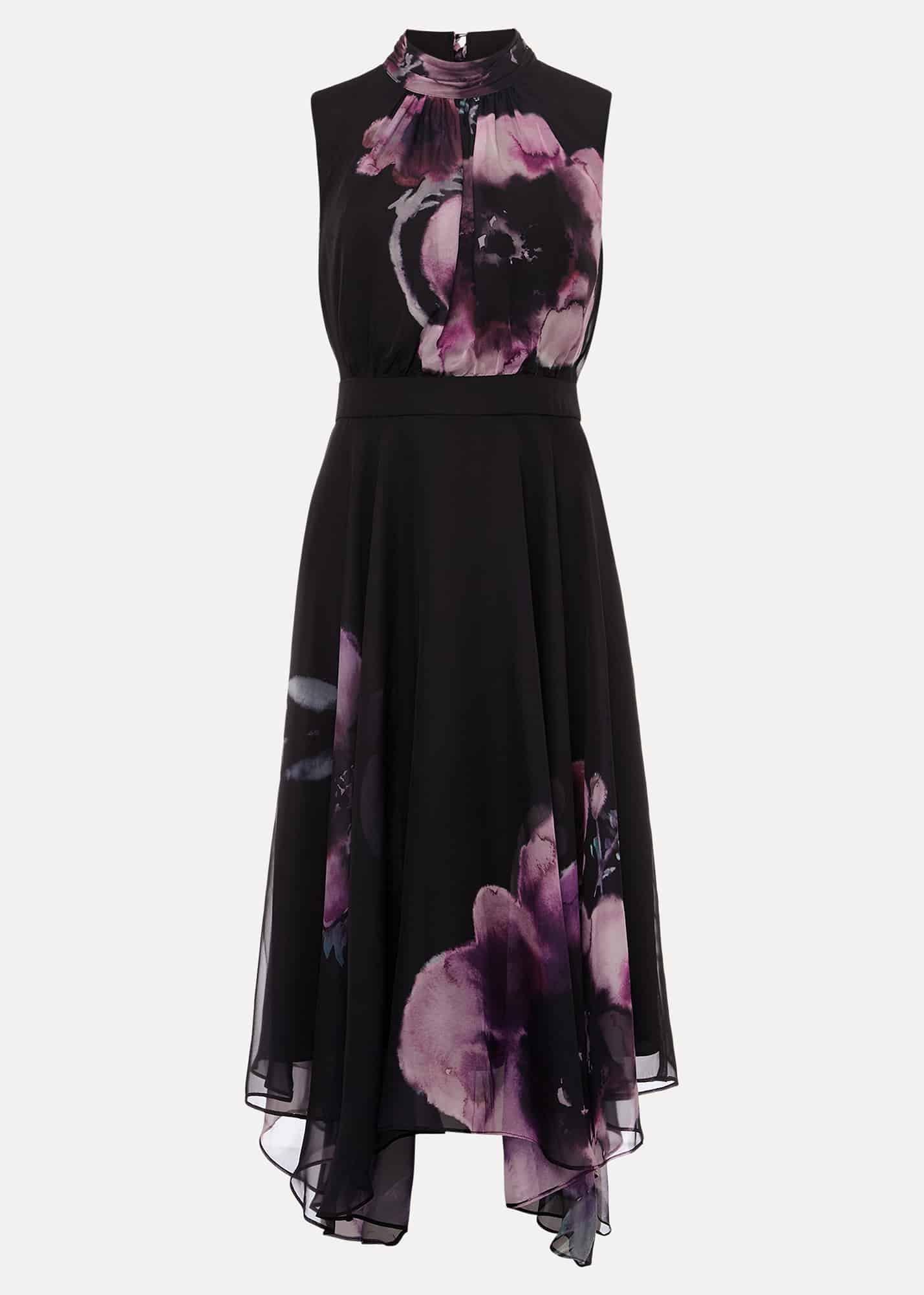 Lucinda Floral Chiffon Midi Dress