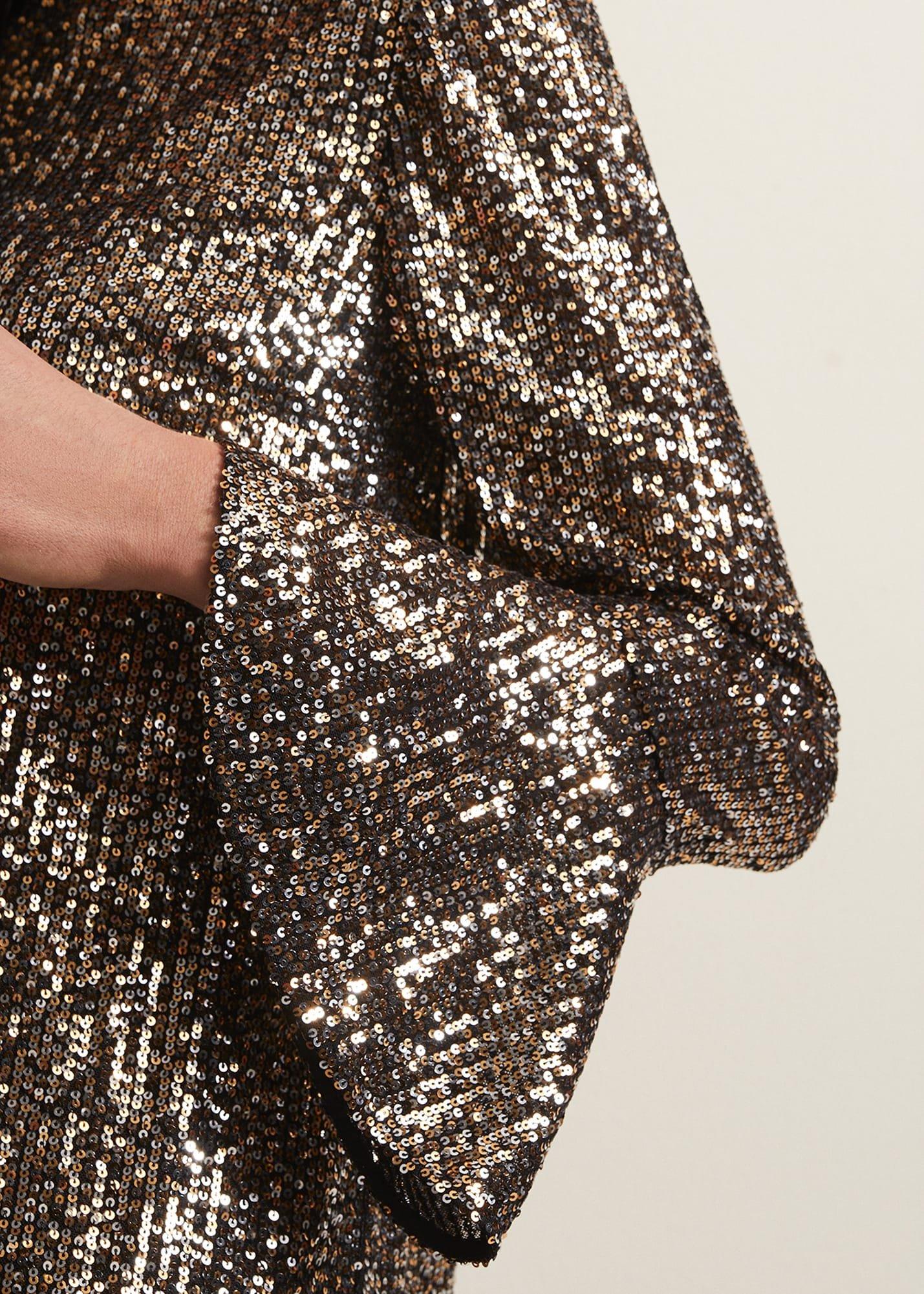 Jemima Sequin Shift Mini Dress