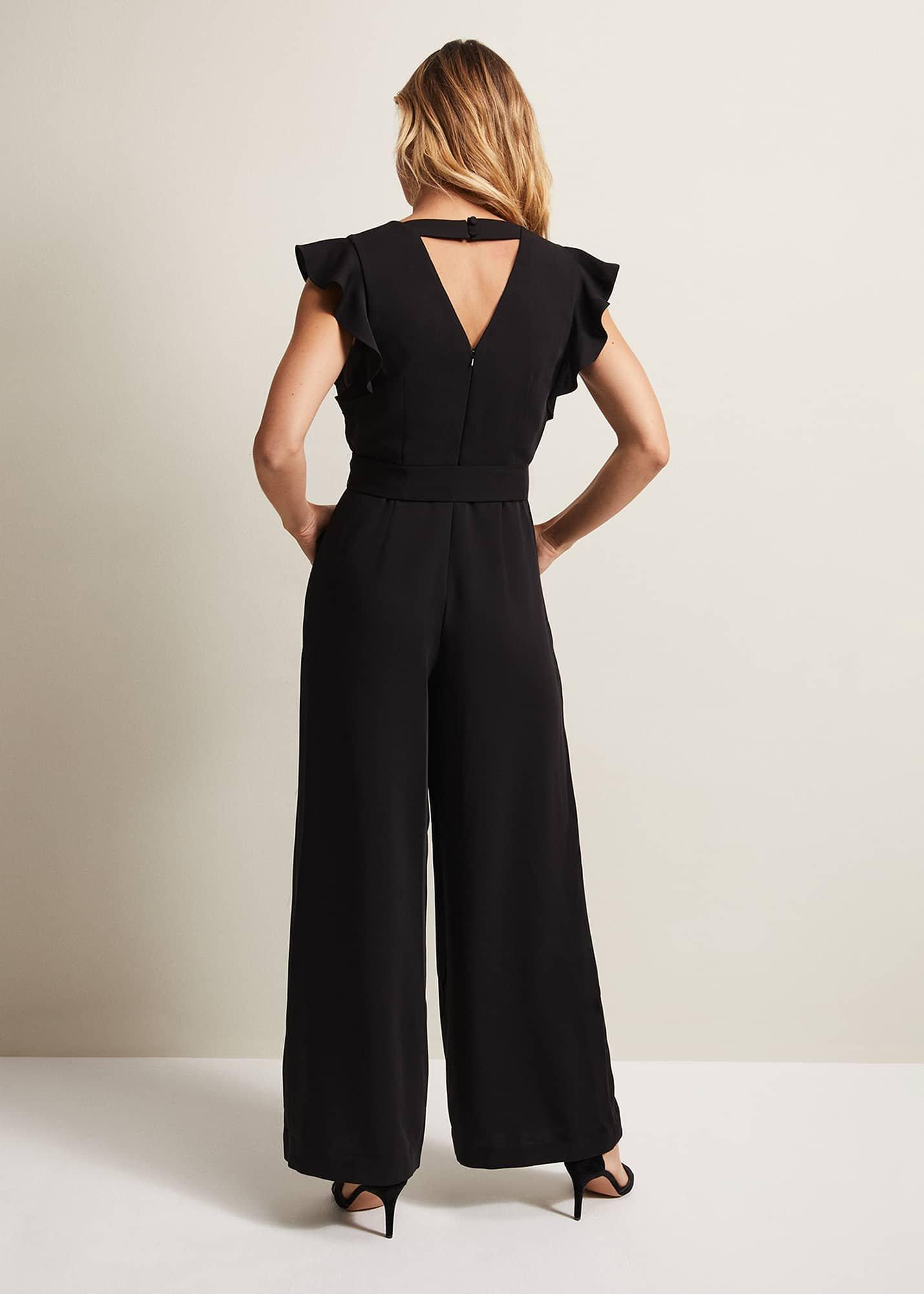 Kallie Ruffled Wide Leg Jumpsuit