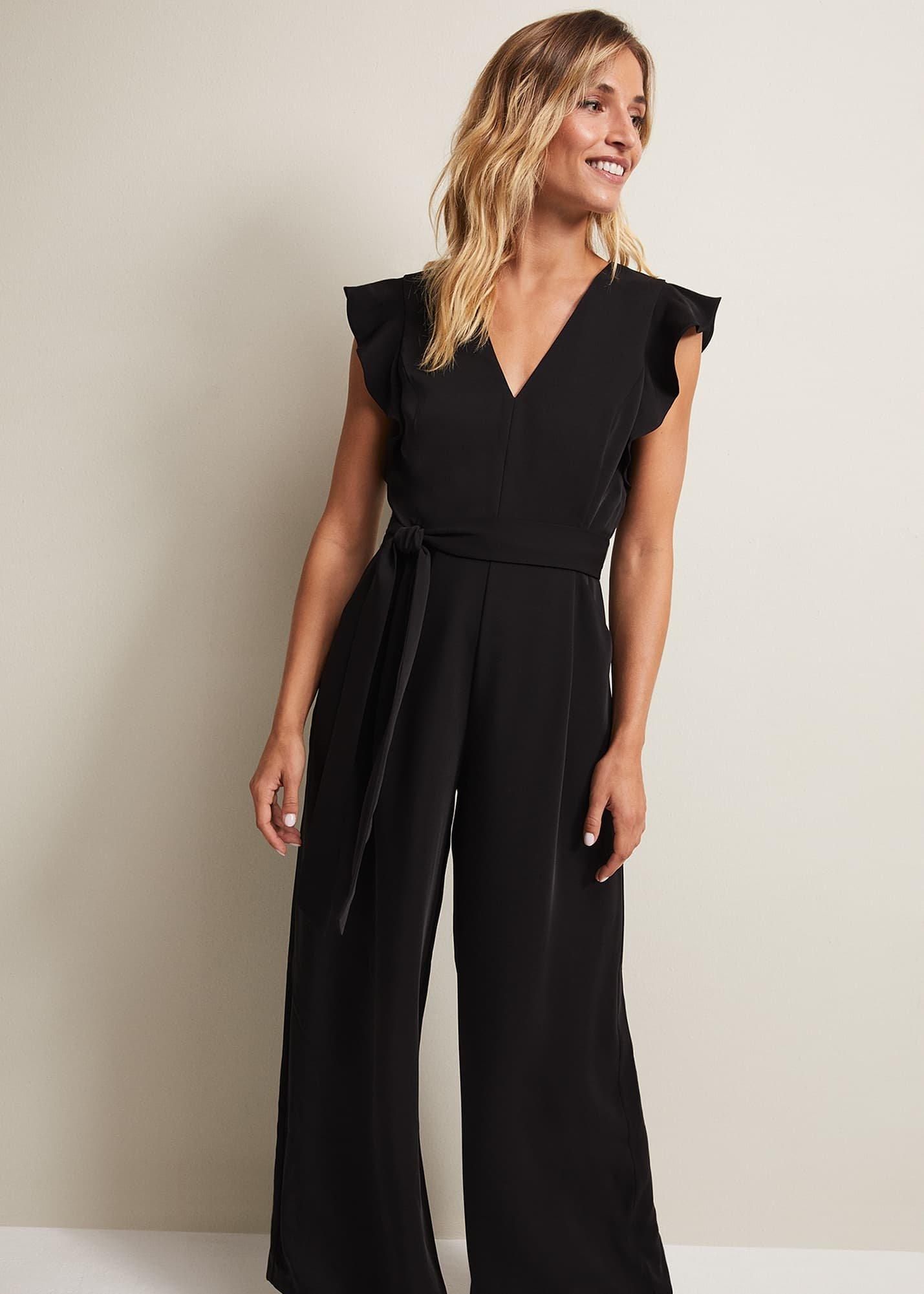 Kallie Ruffled Wide Leg Jumpsuit