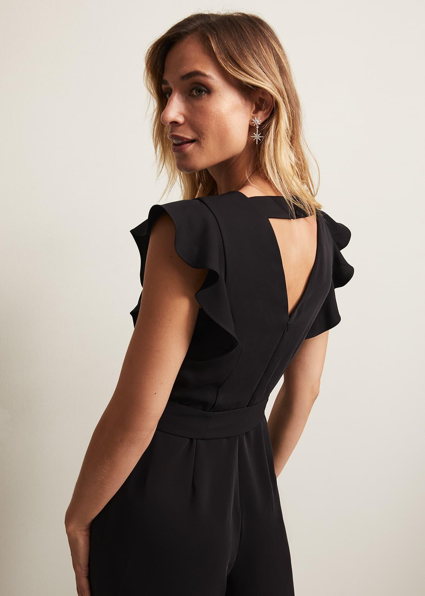 Kallie Ruffled Wide Leg Jumpsuit