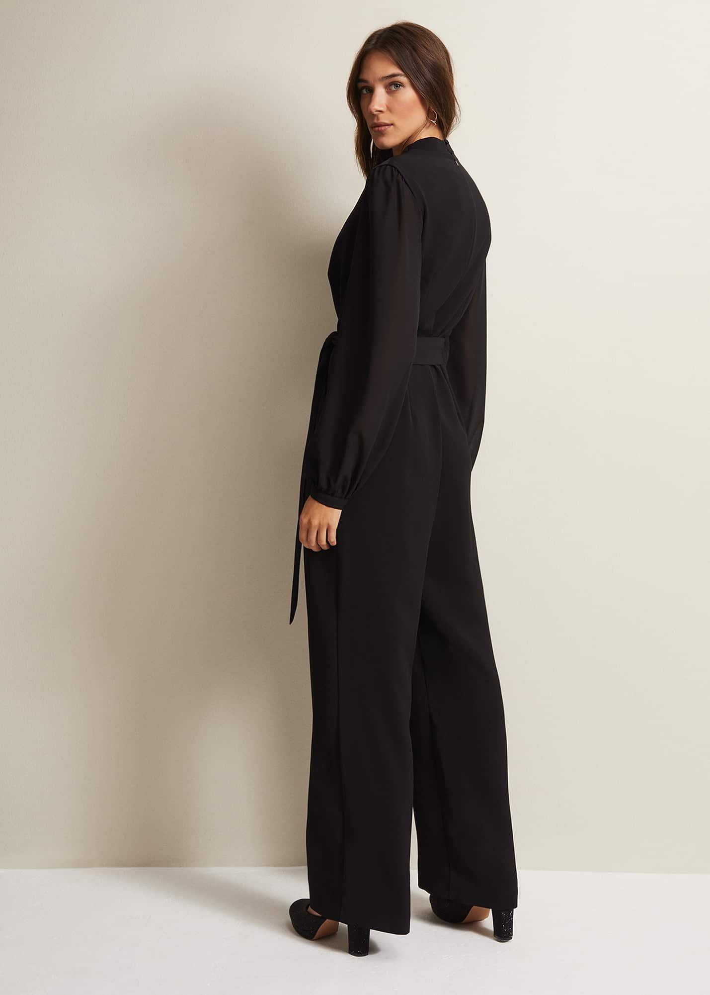 Audrey Black Wide Leg Jumpsuit