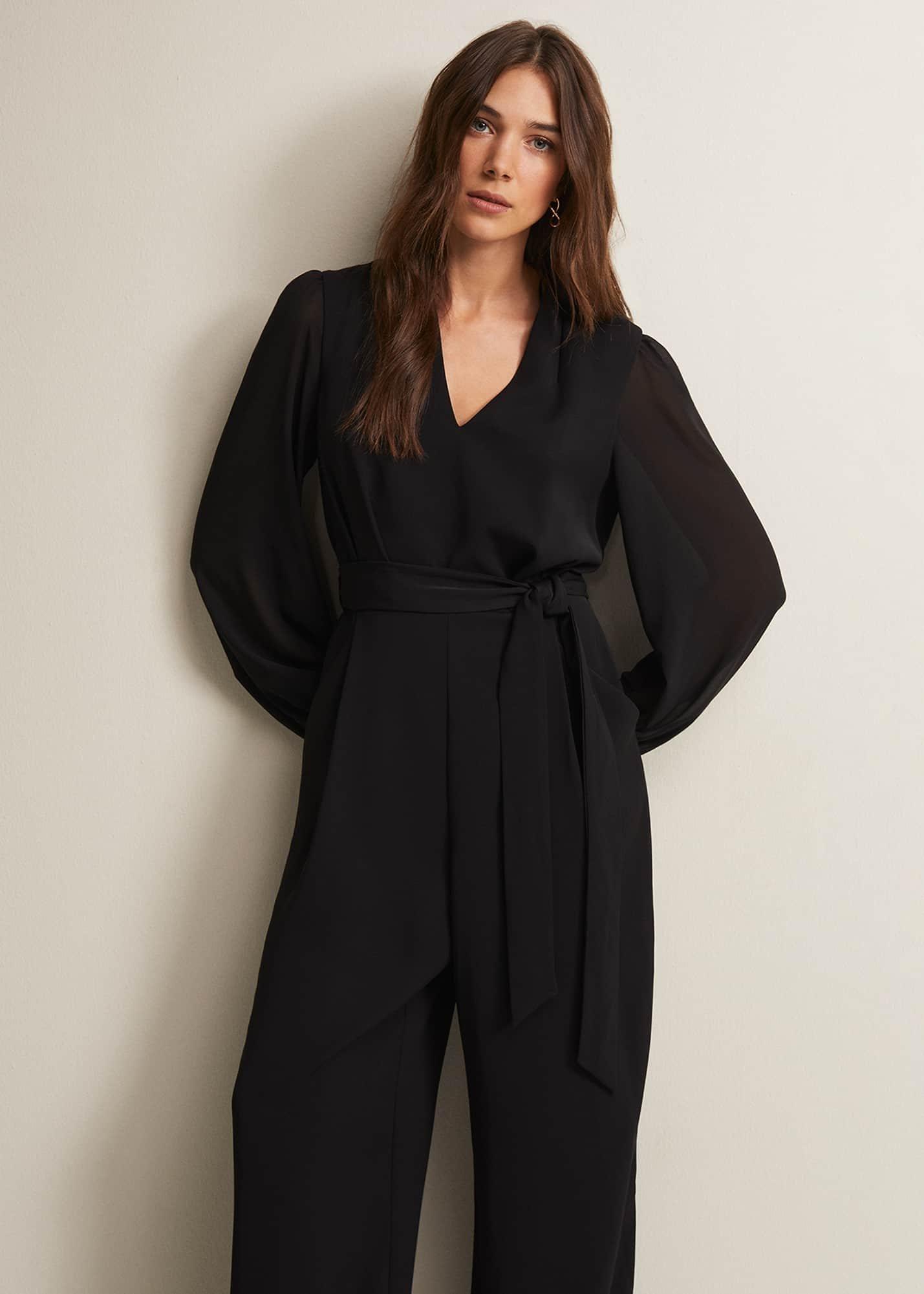 Audrey Black Wide Leg Jumpsuit