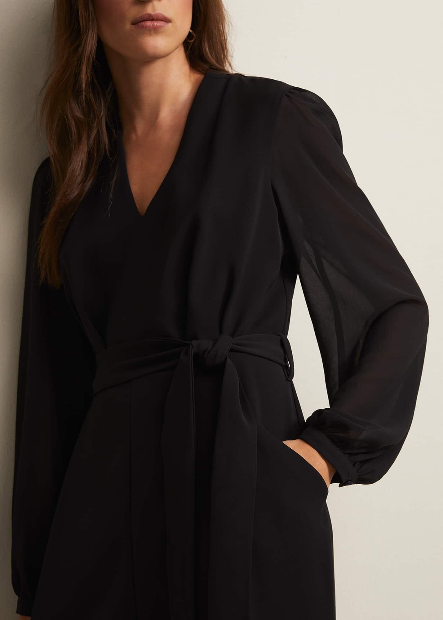 Audrey Black Wide Leg Jumpsuit