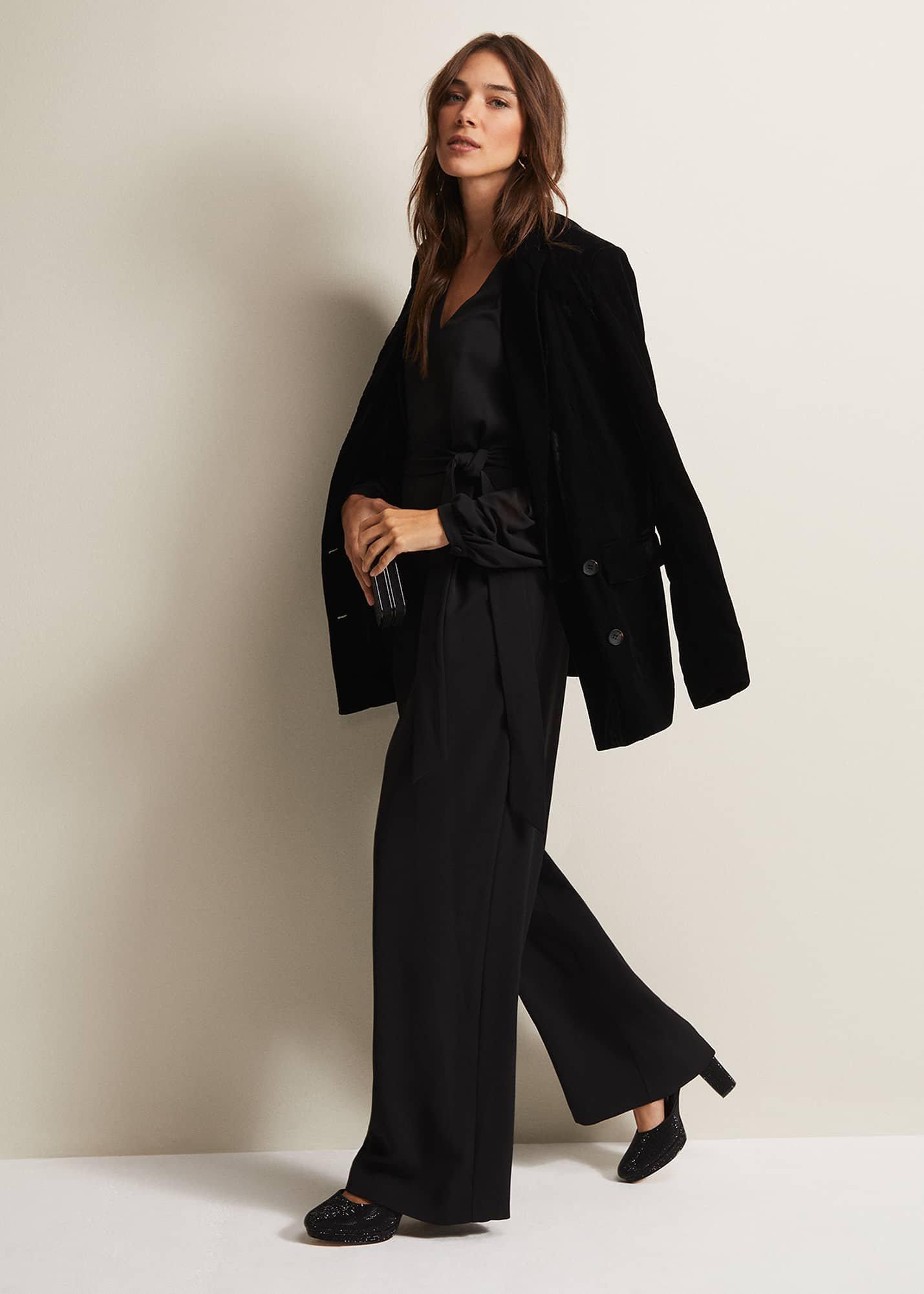 Audrey Black Wide Leg Jumpsuit