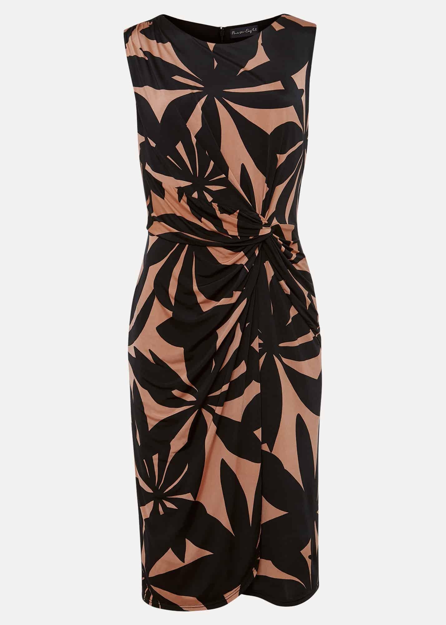 Joanna Leaf Print Bodycon Mini Dress