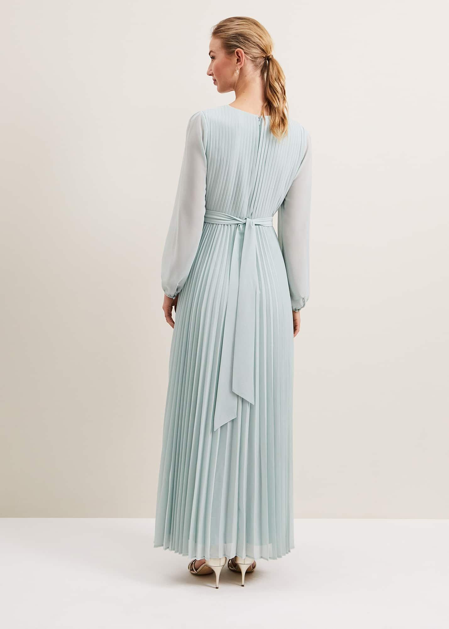 Alecia Pleat Maxi Dress