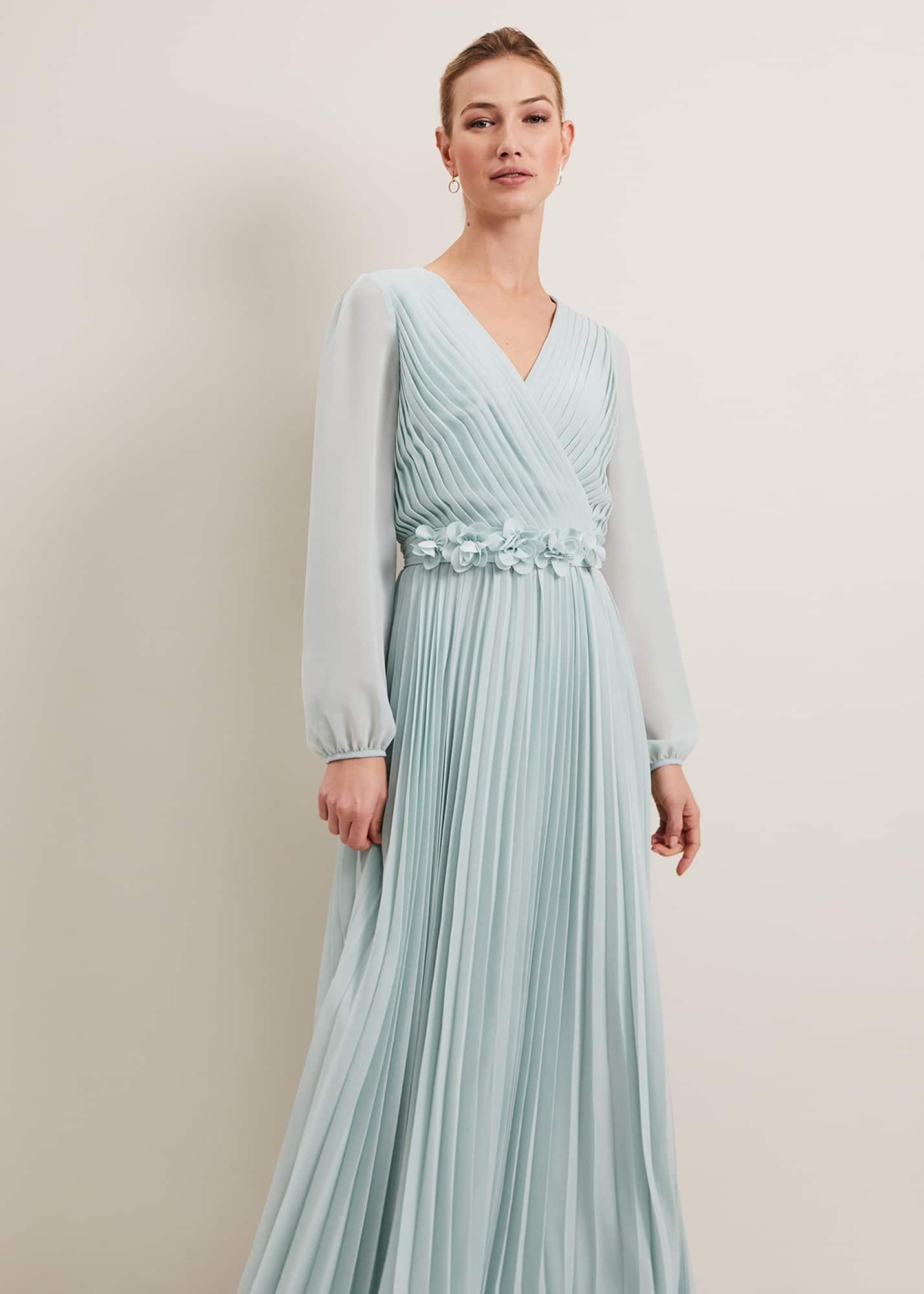 Alecia Pleat Maxi Dress