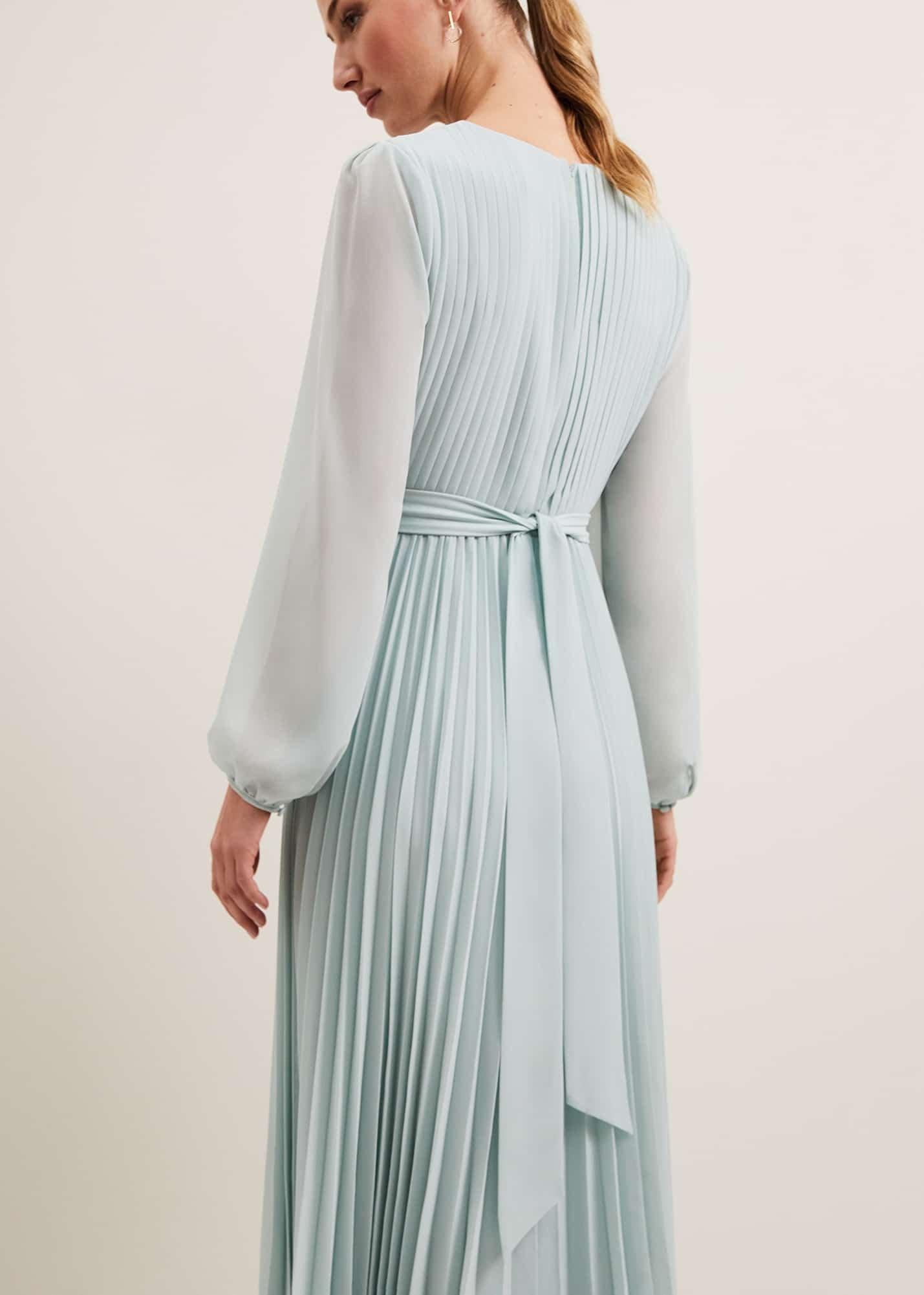 Alecia Pleat Maxi Dress