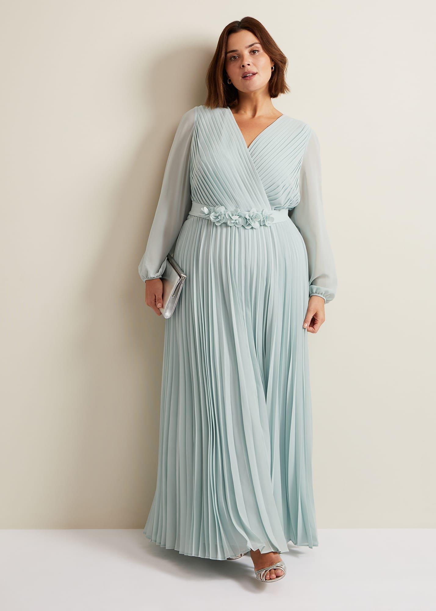 Alecia Pleat Maxi Dress