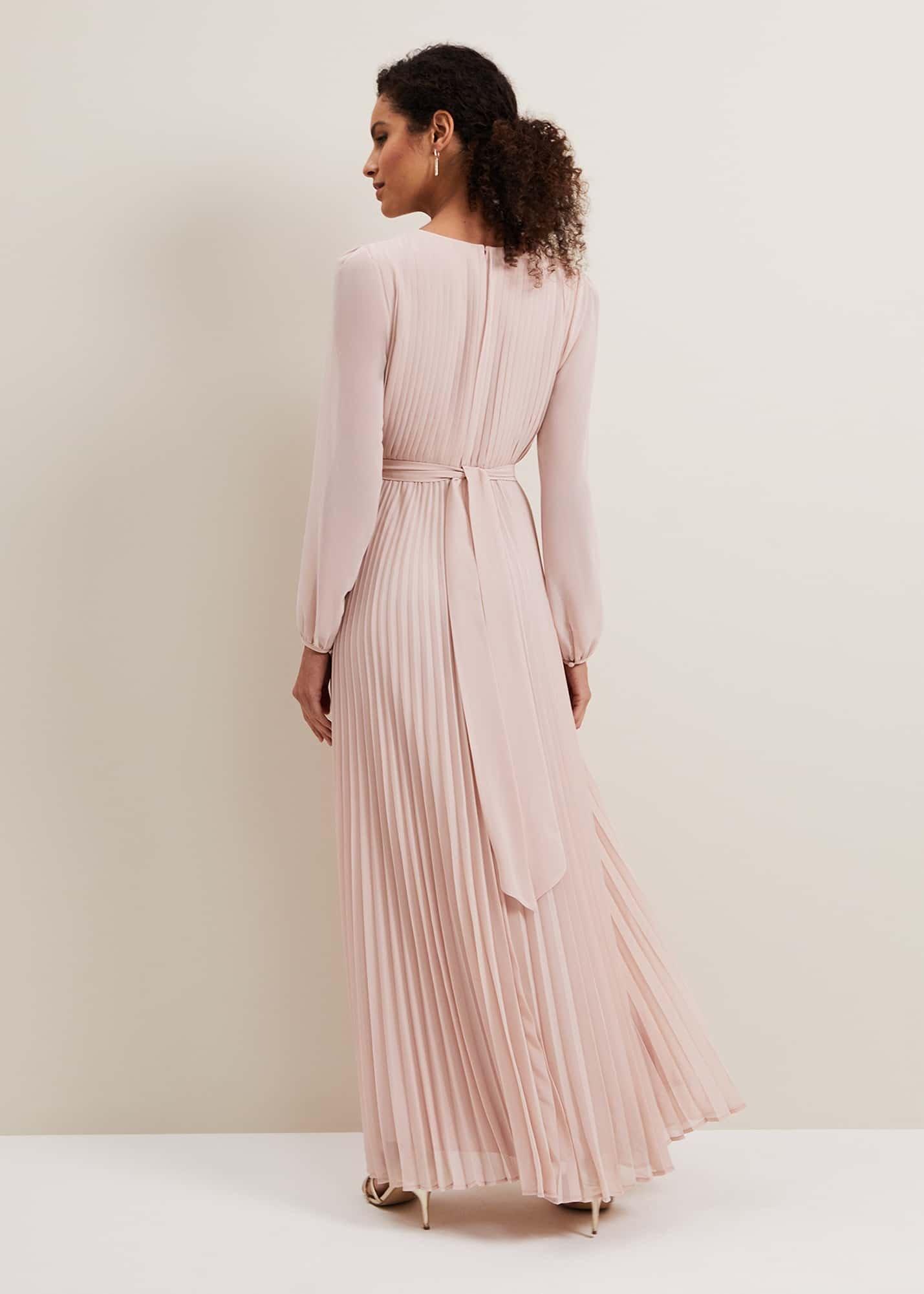 Alecia Pleated Maxi Dress