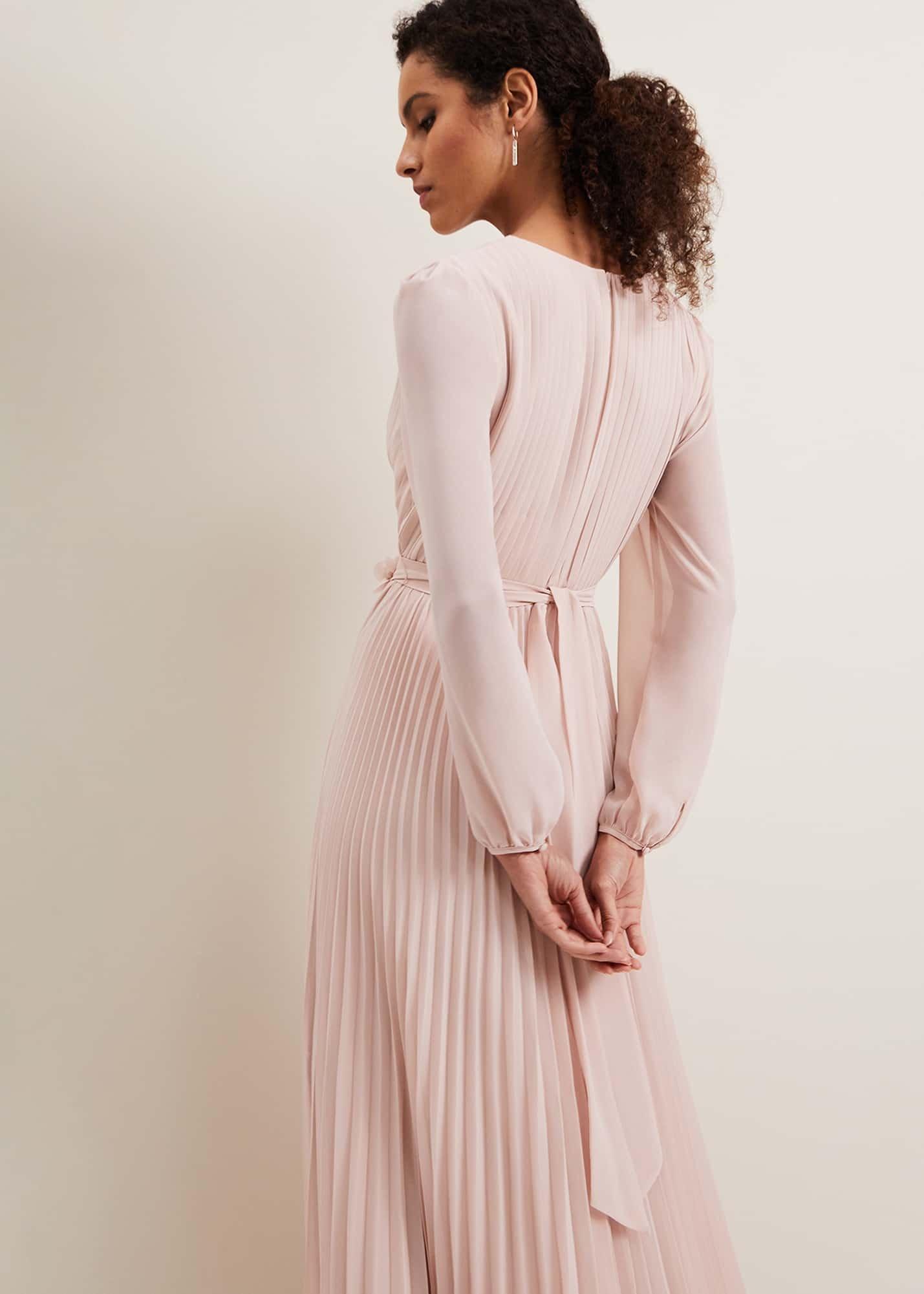 Alecia Pleated Maxi Dress